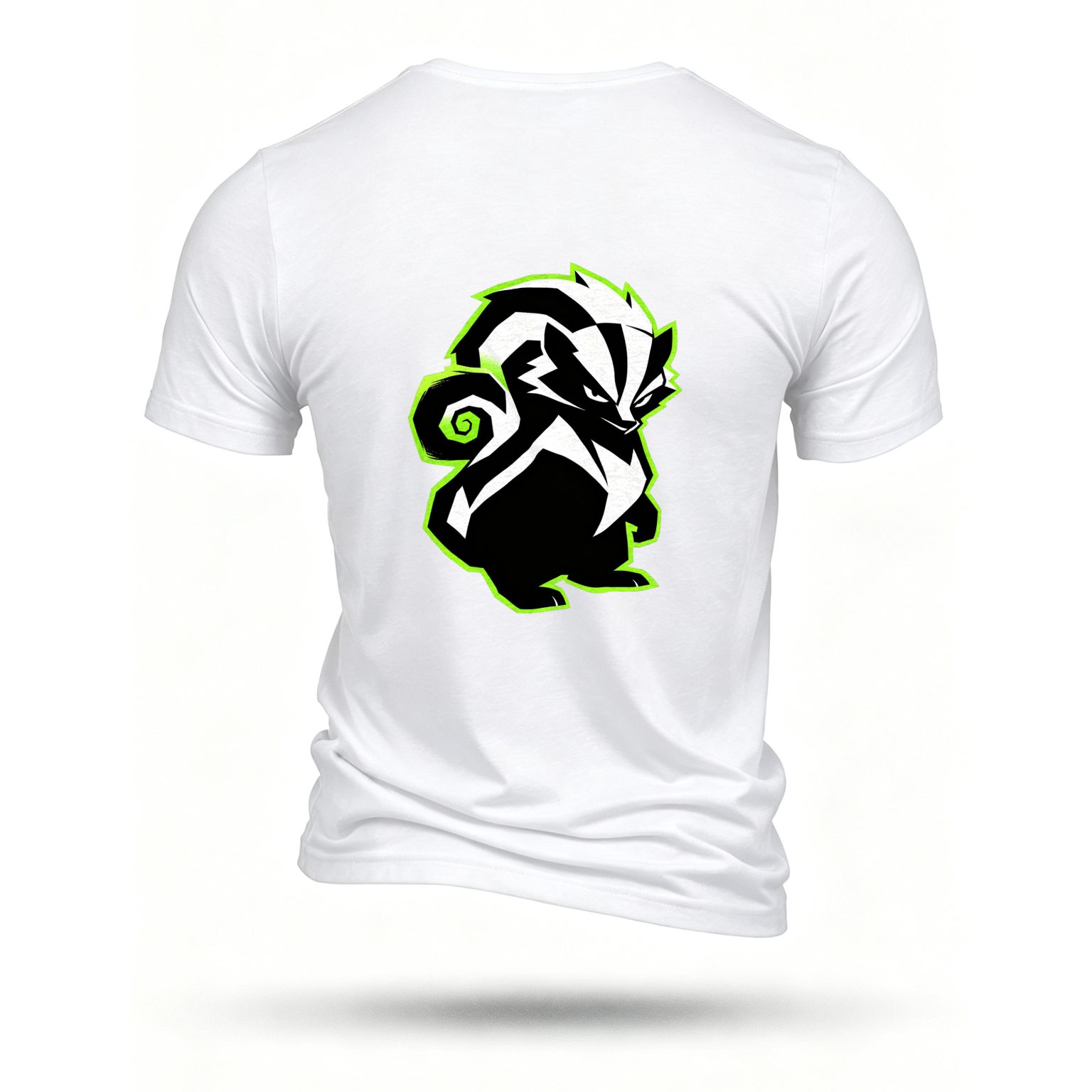 White T-shirt, back print