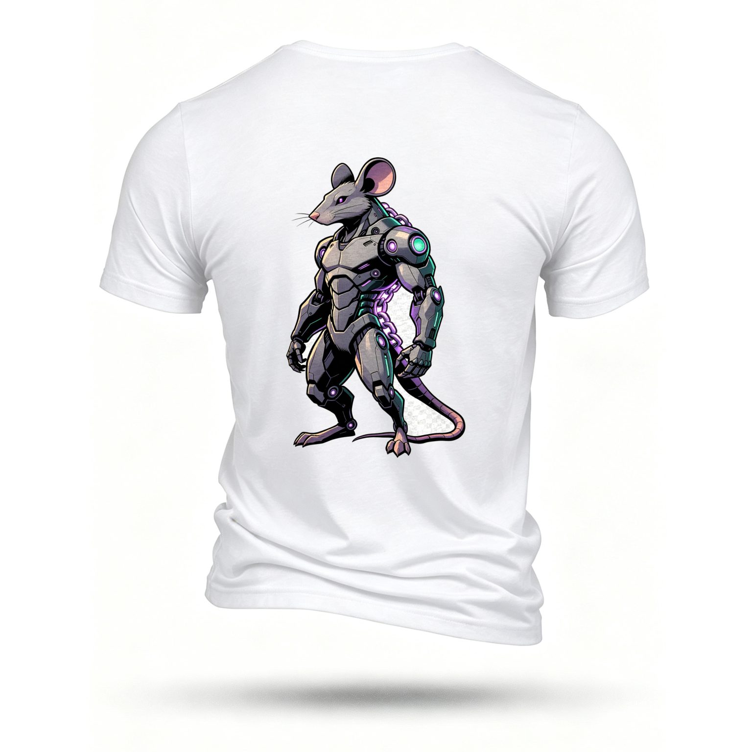 White T-shirt, back print