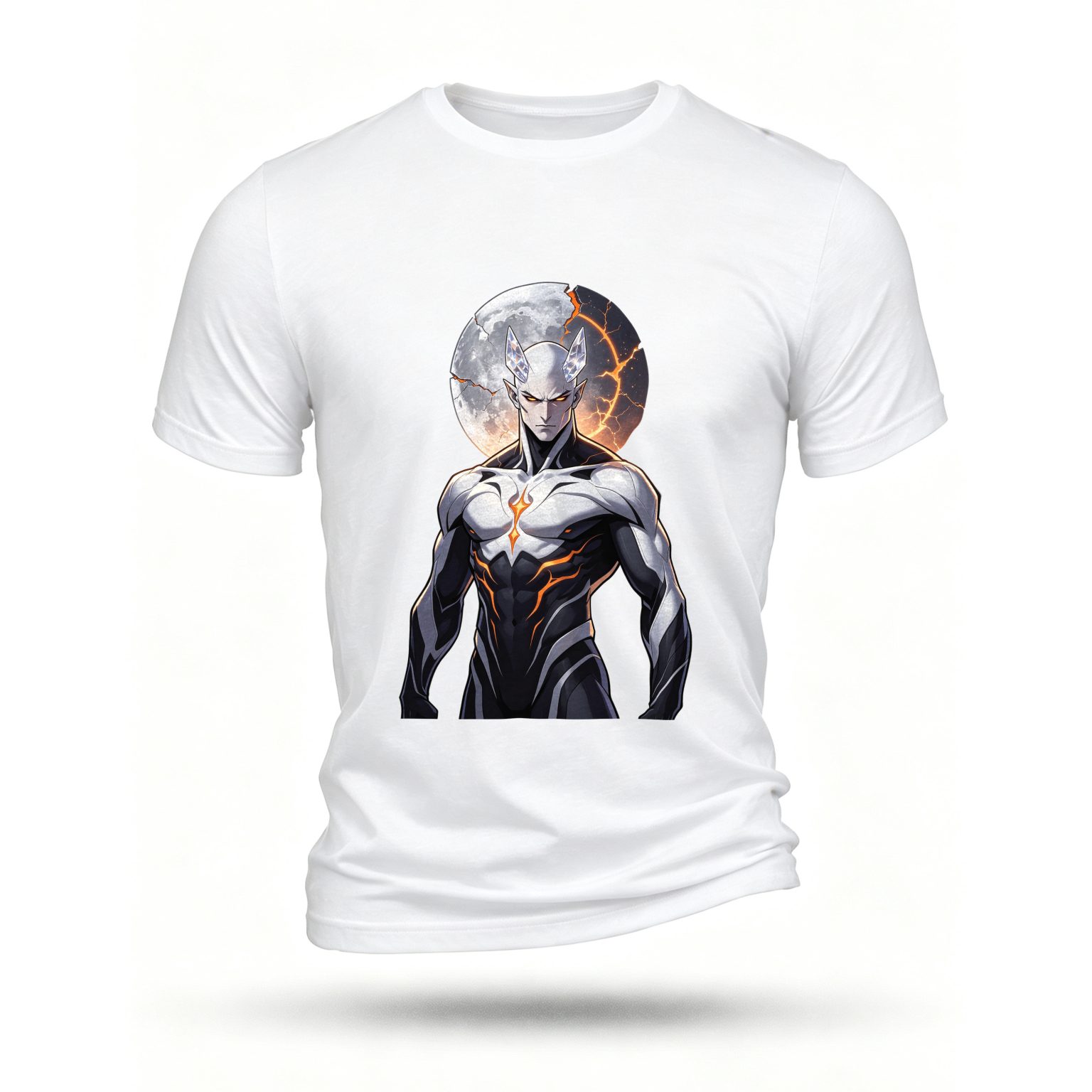 White T-shirt, front print