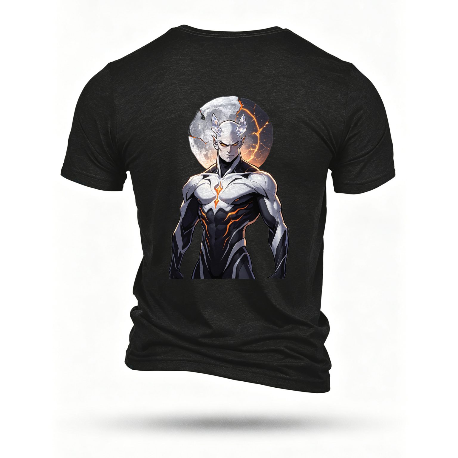 Black T-shirt, back print