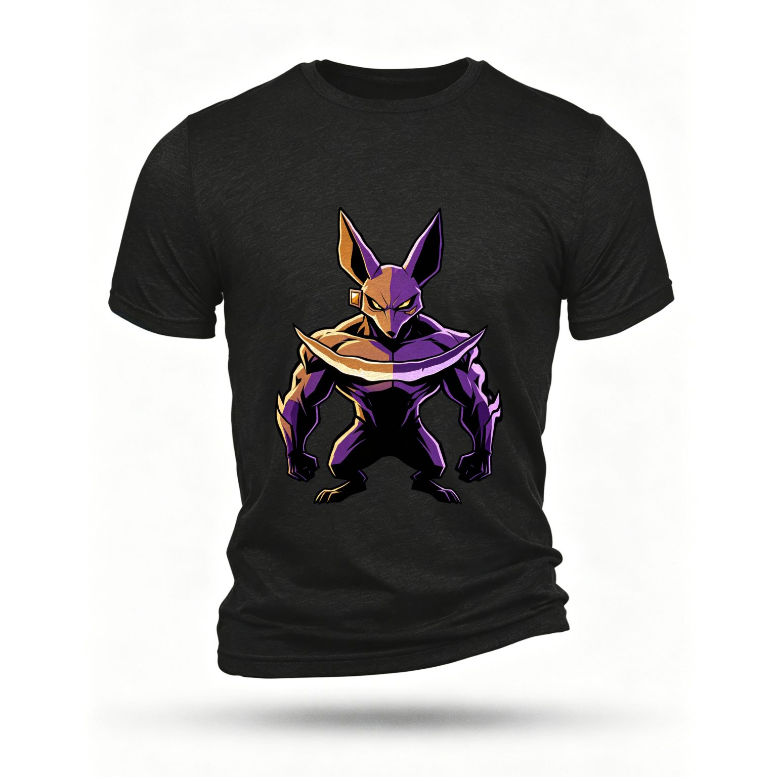 Black T-shirt, front print