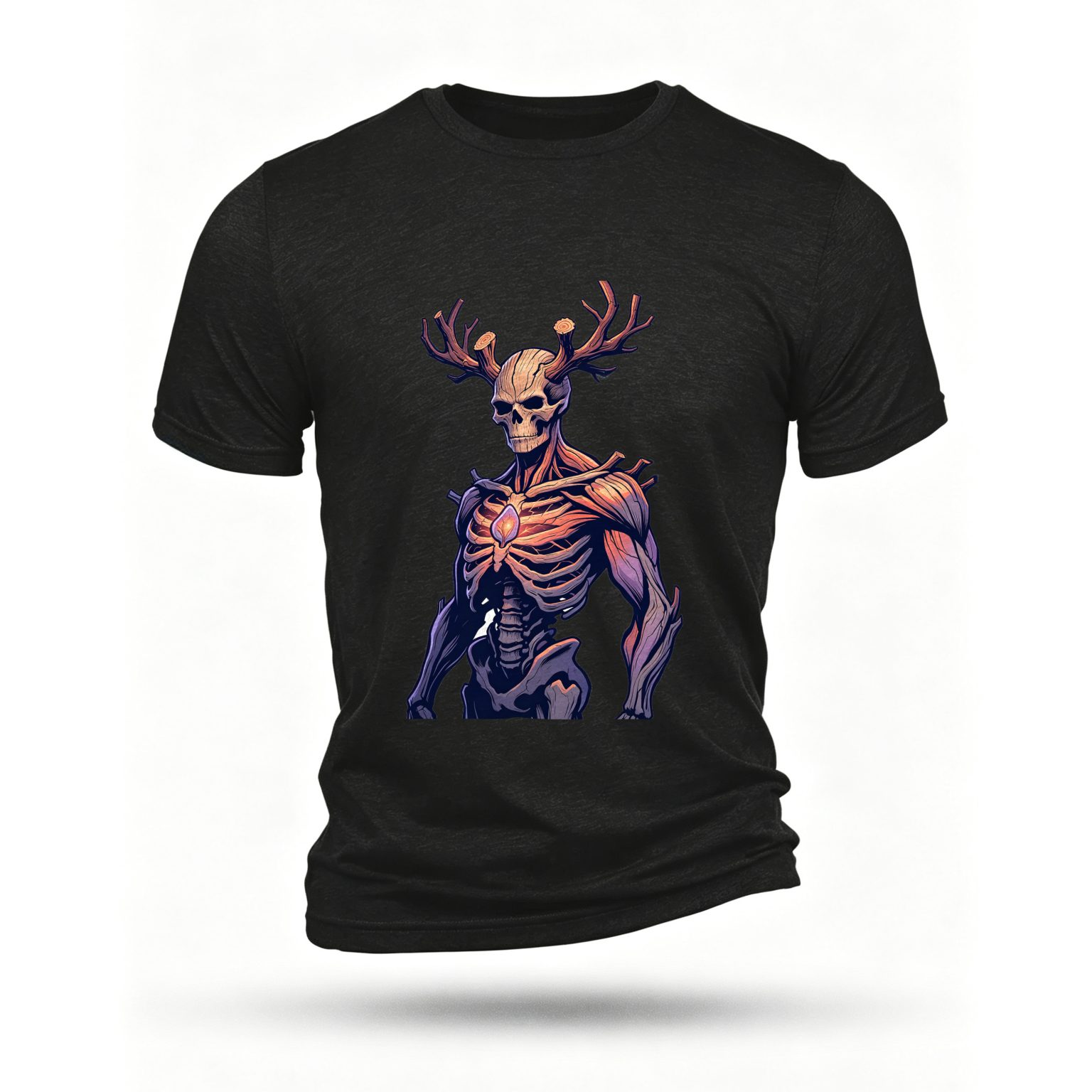 Black T-shirt, front print