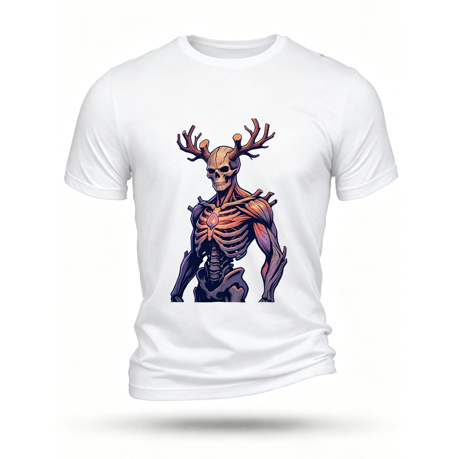 White T-shirt, front print