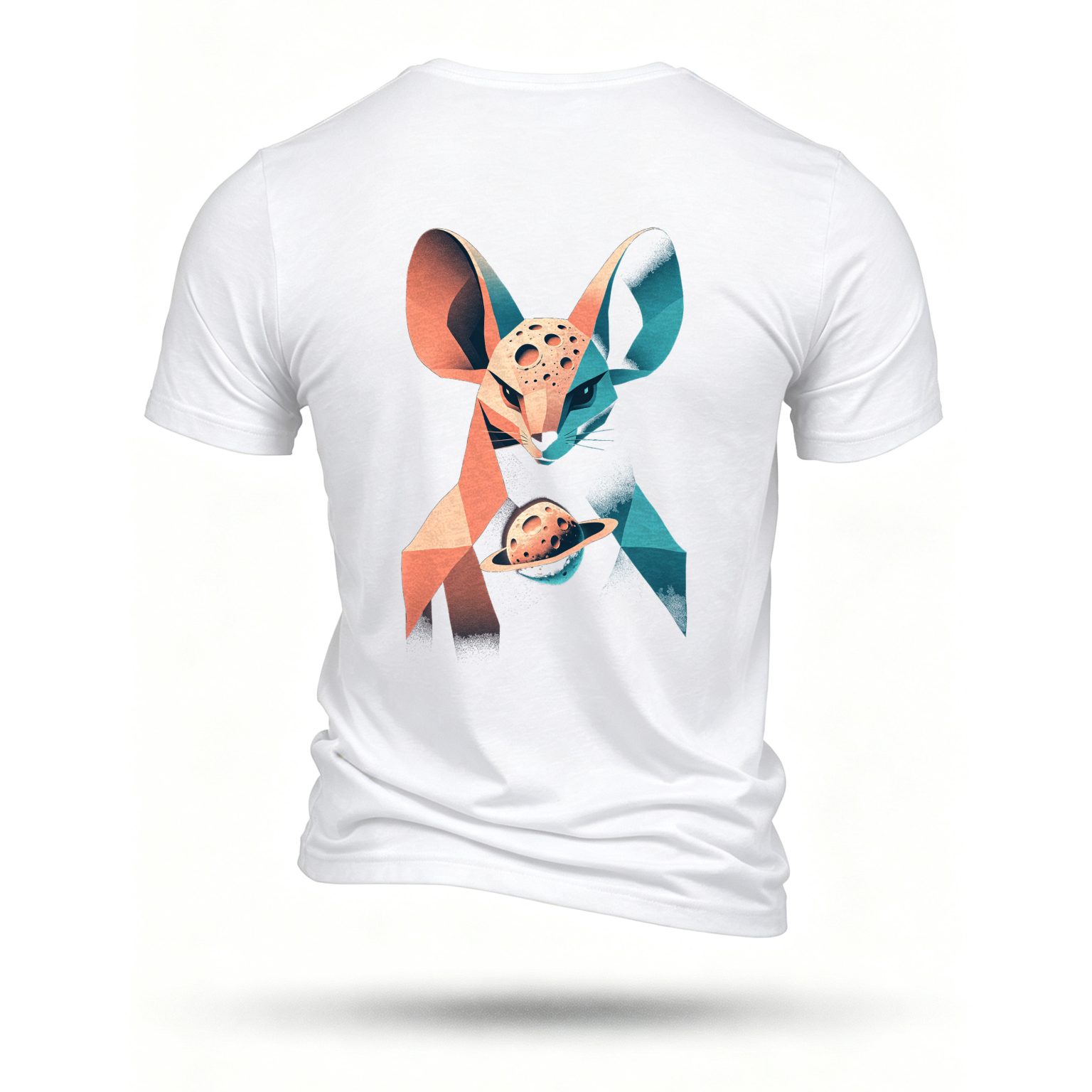 White T-shirt, back print