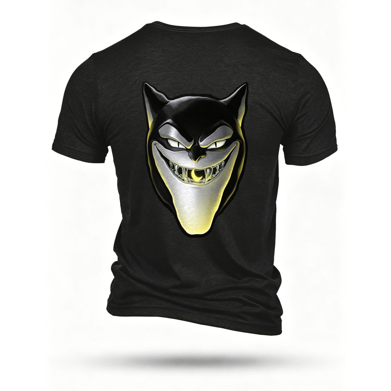 Black T-shirt, back print