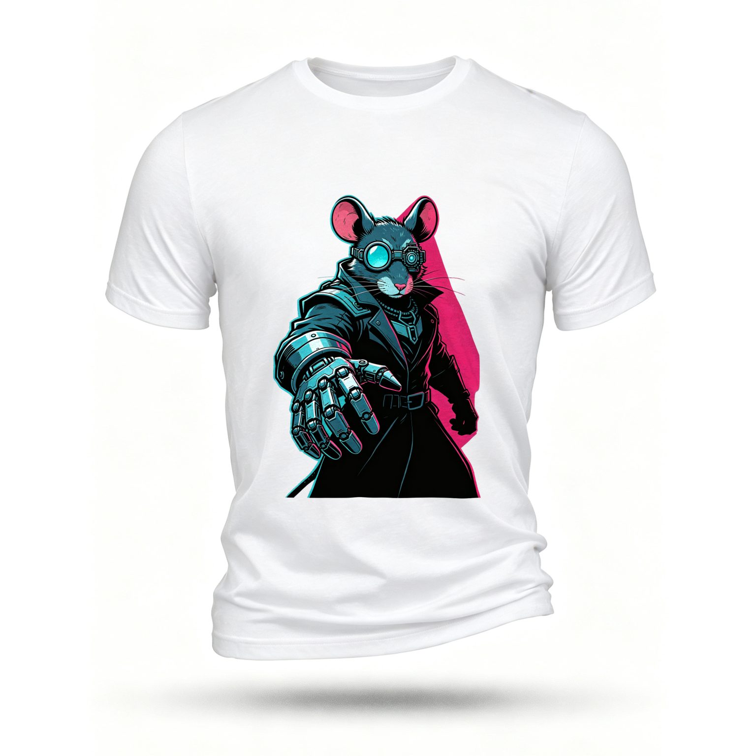 White T-shirt, front print