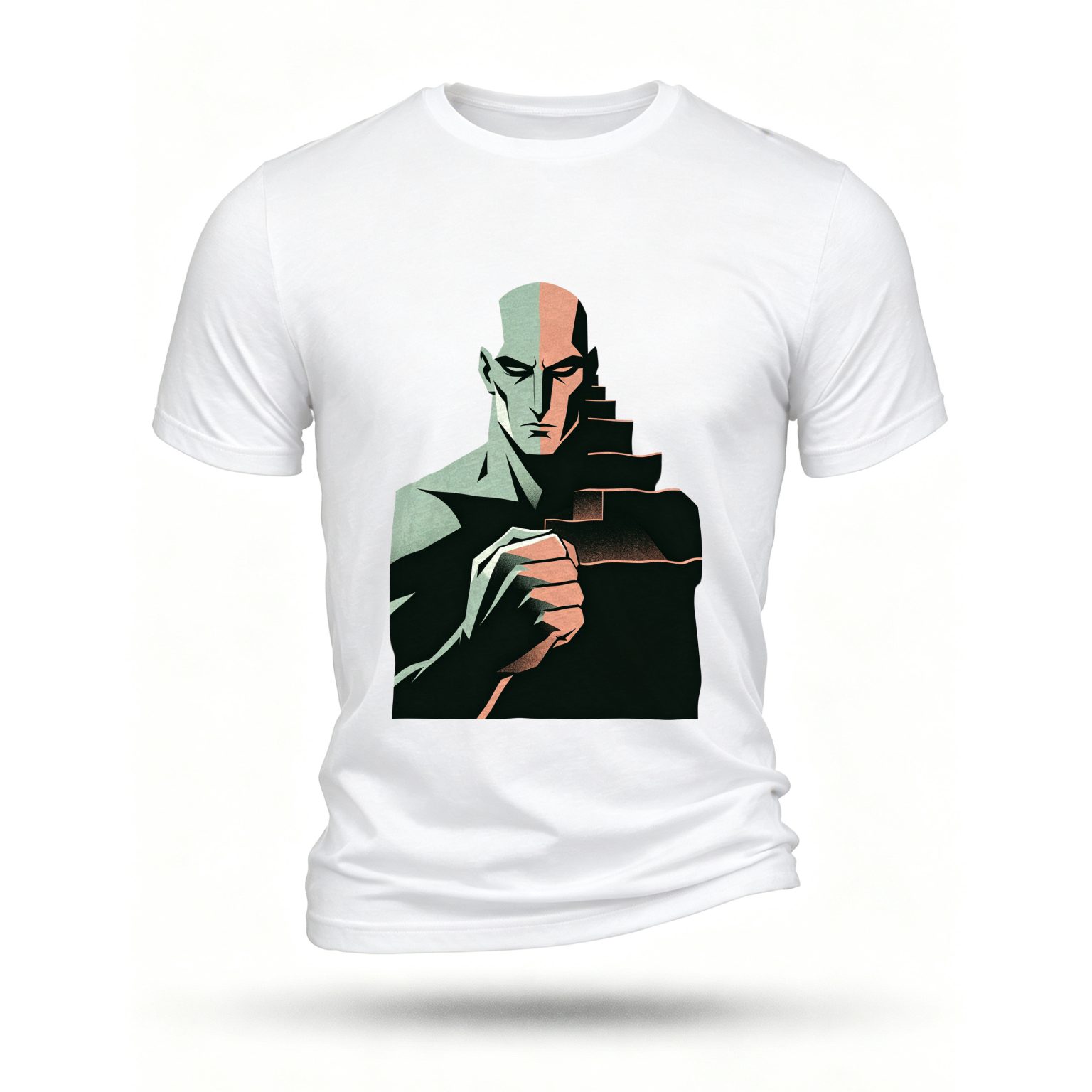 White T-shirt, front print