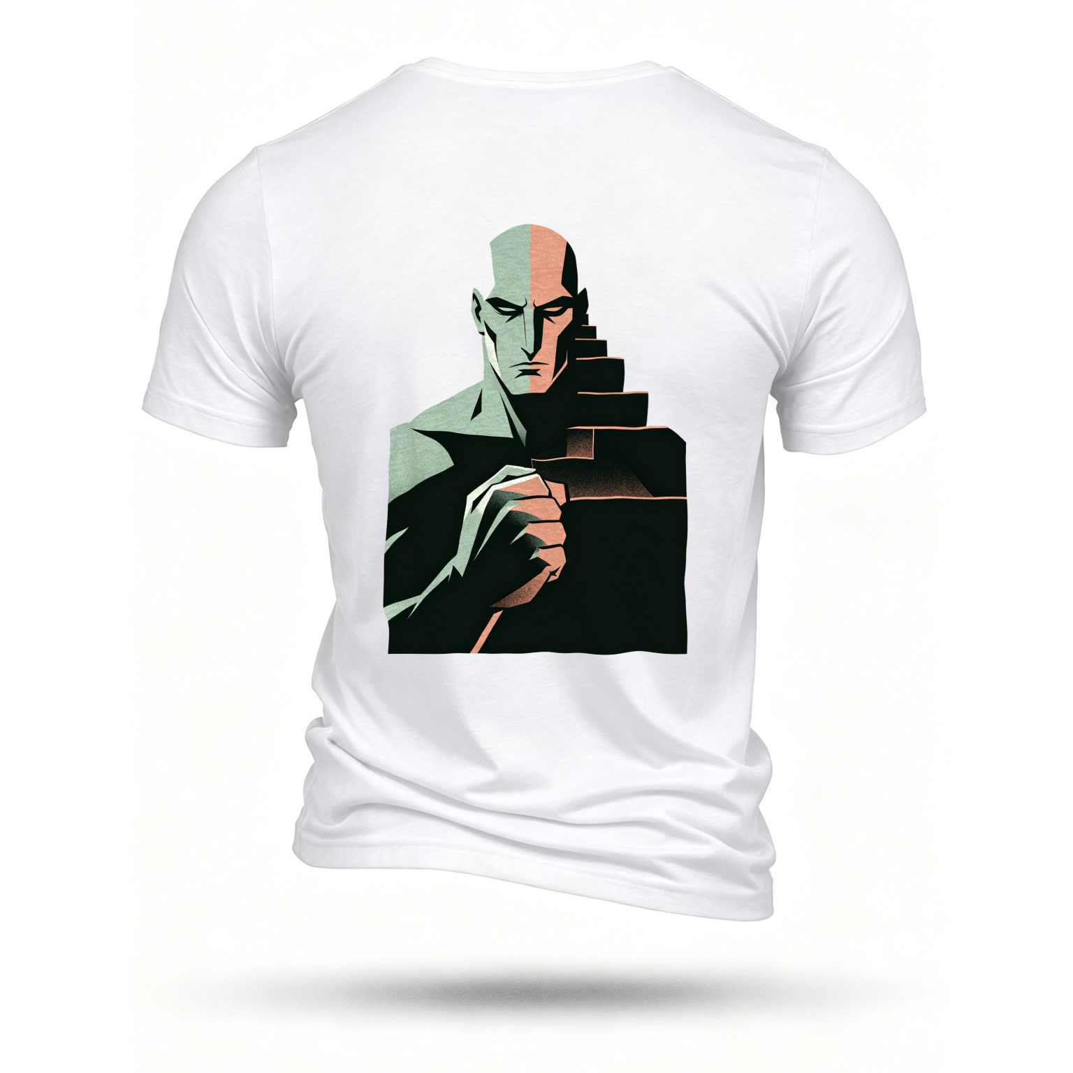 White T-shirt, back print