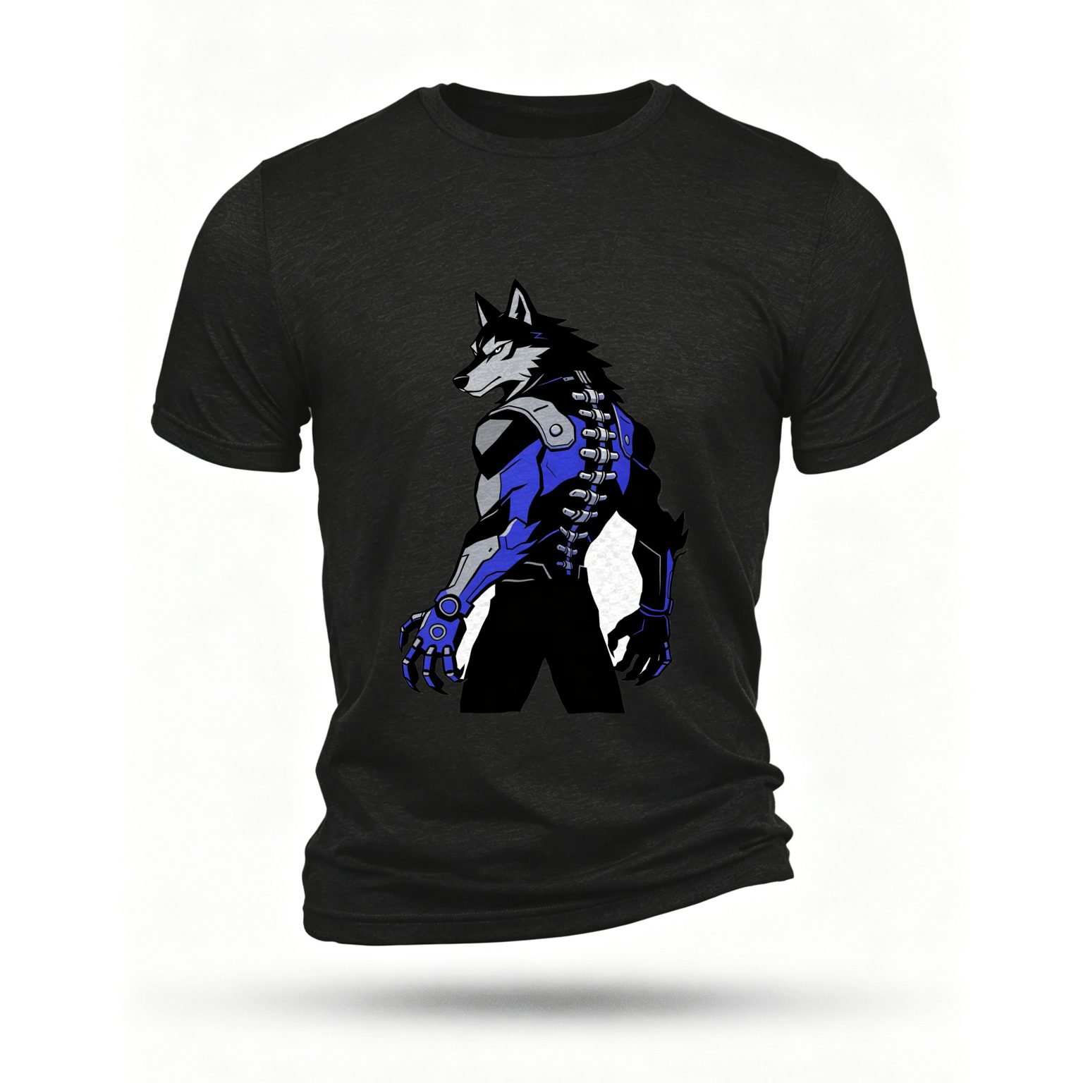 Black T-shirt, front print
