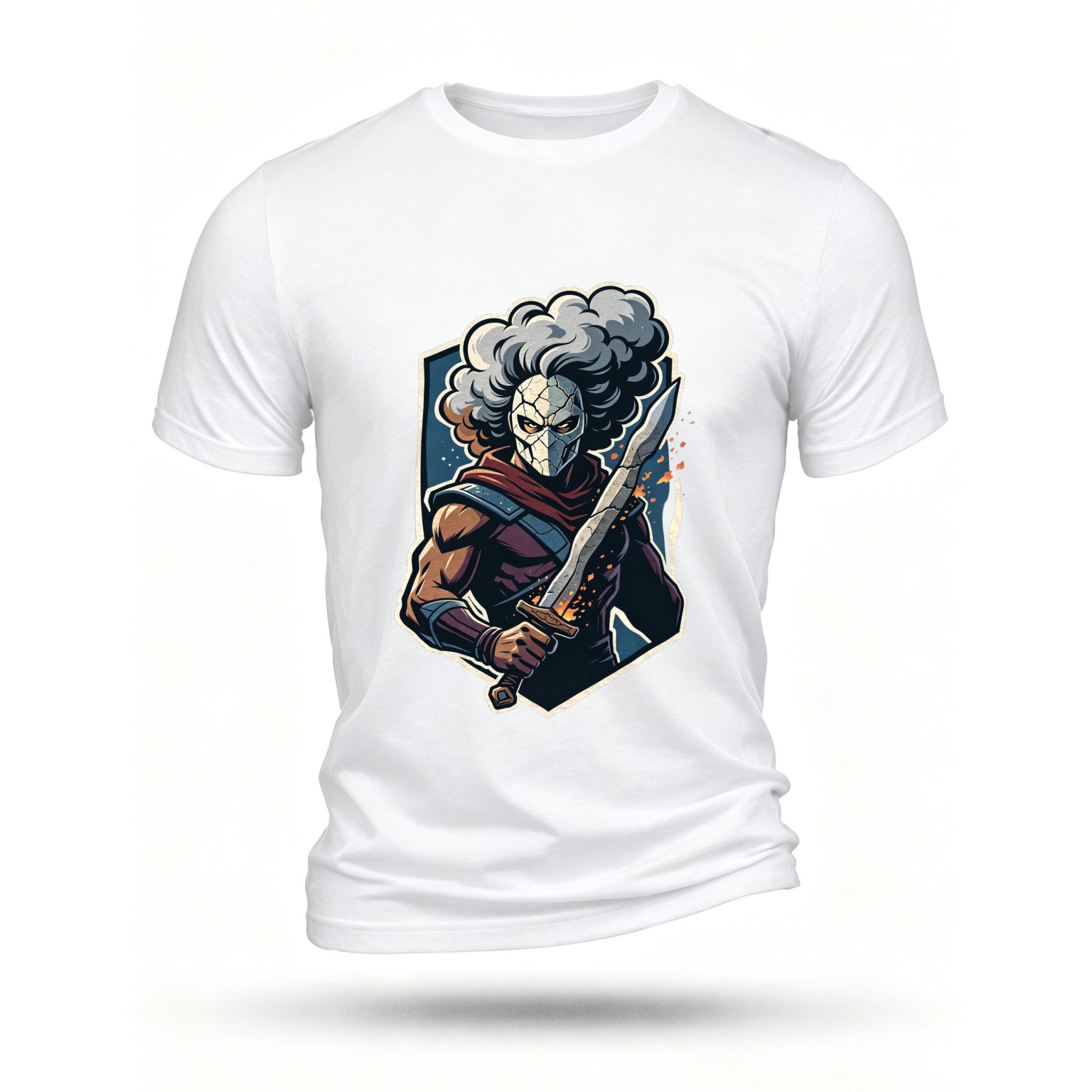 White T-shirt, front print