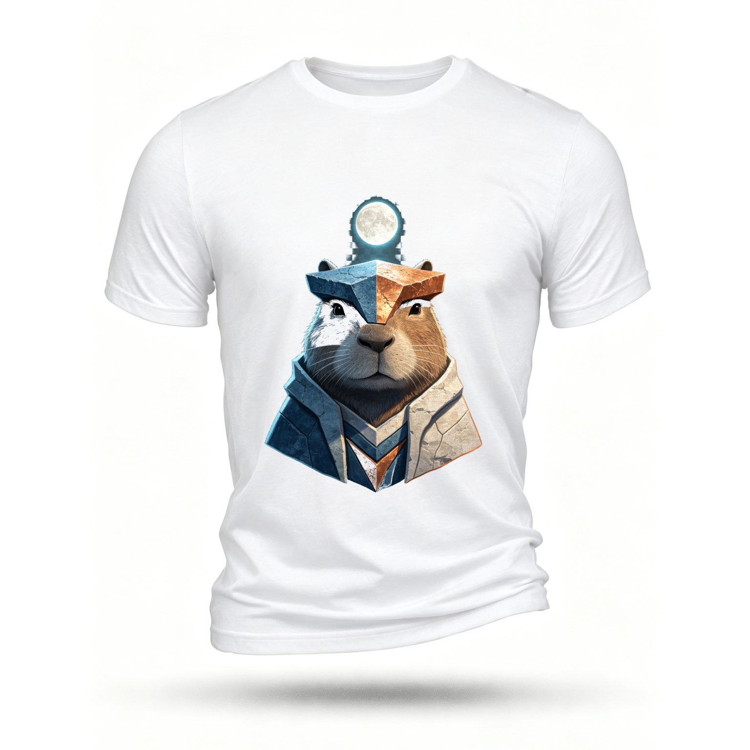 White T-shirt, front print