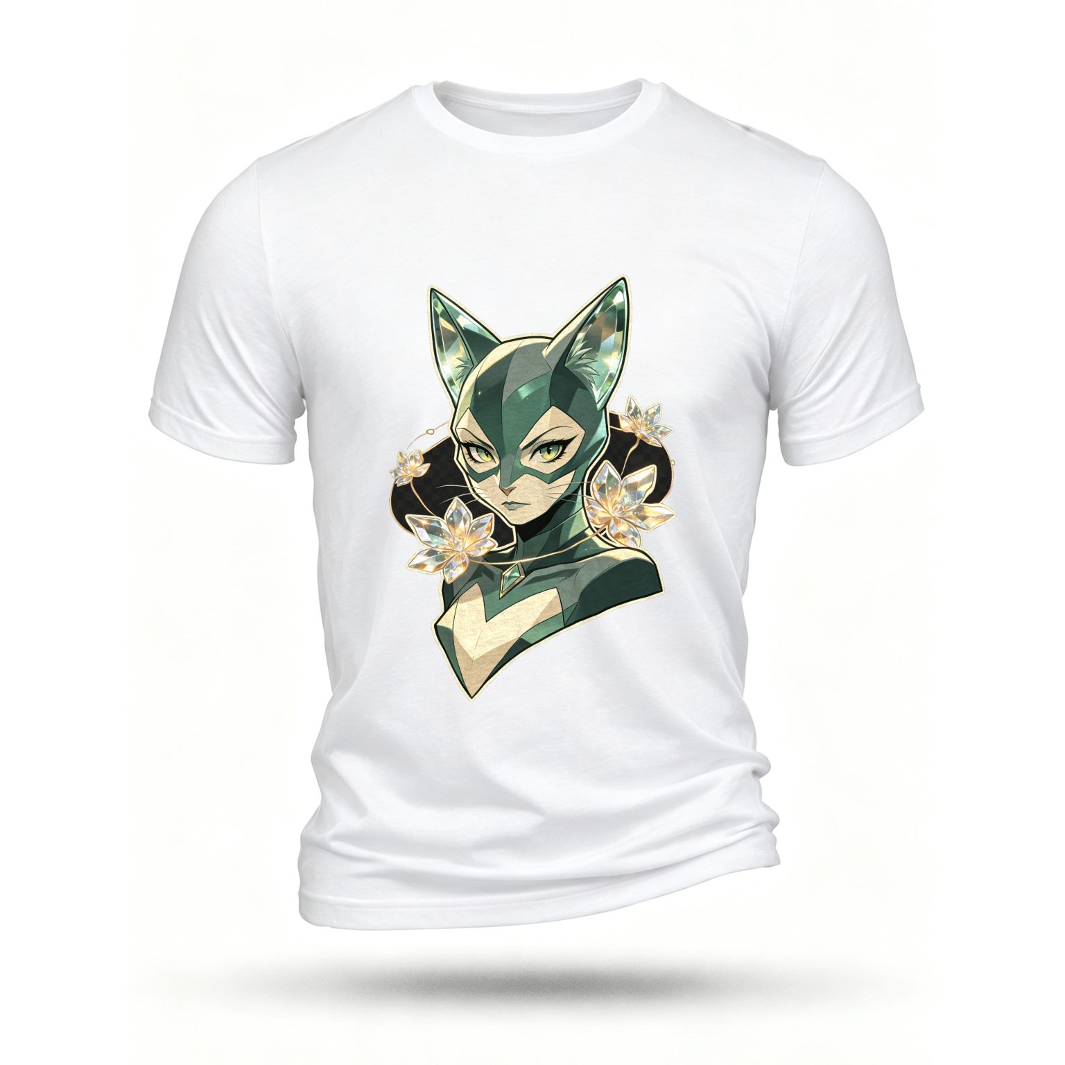 White T-shirt, front print
