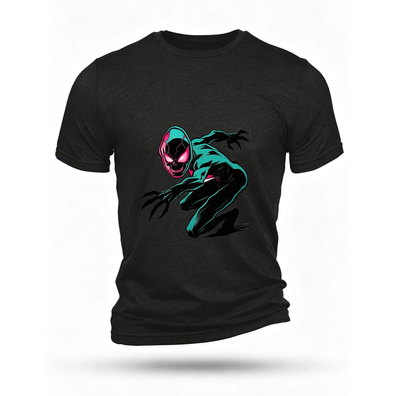 Black T-shirt, front print