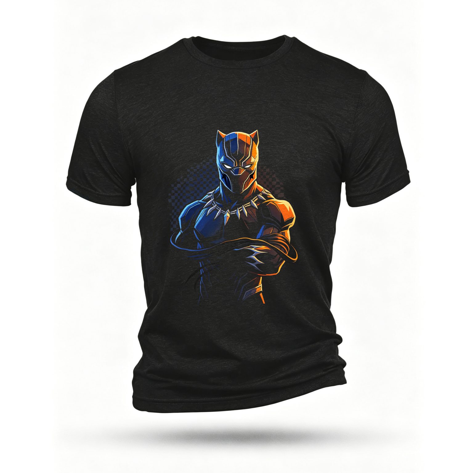 Black T-shirt, front print