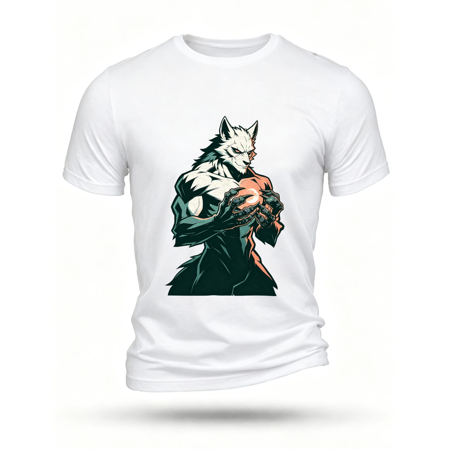White T-shirt, front print