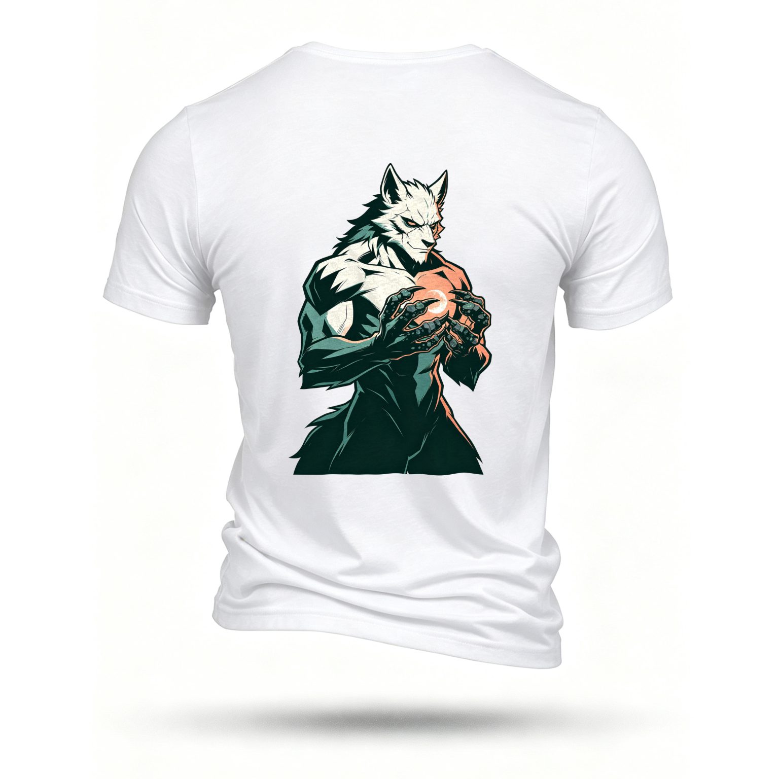 White T-shirt, back print