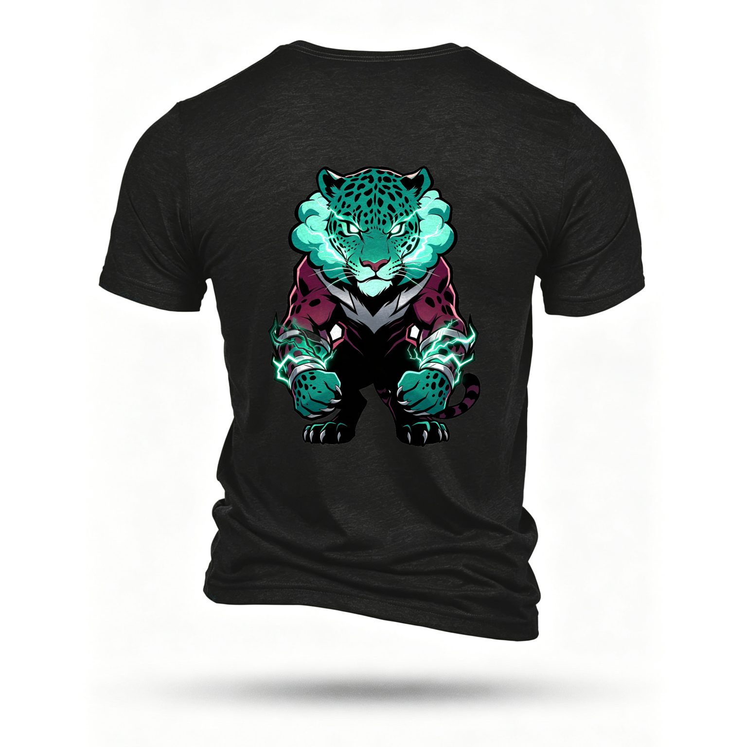 Black T-shirt, back print