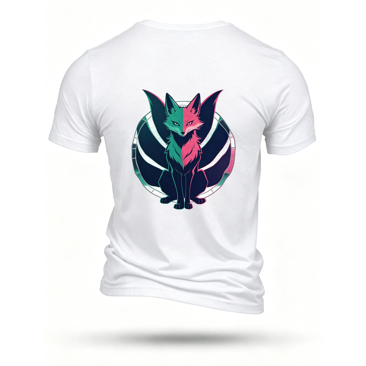 White T-shirt, back print