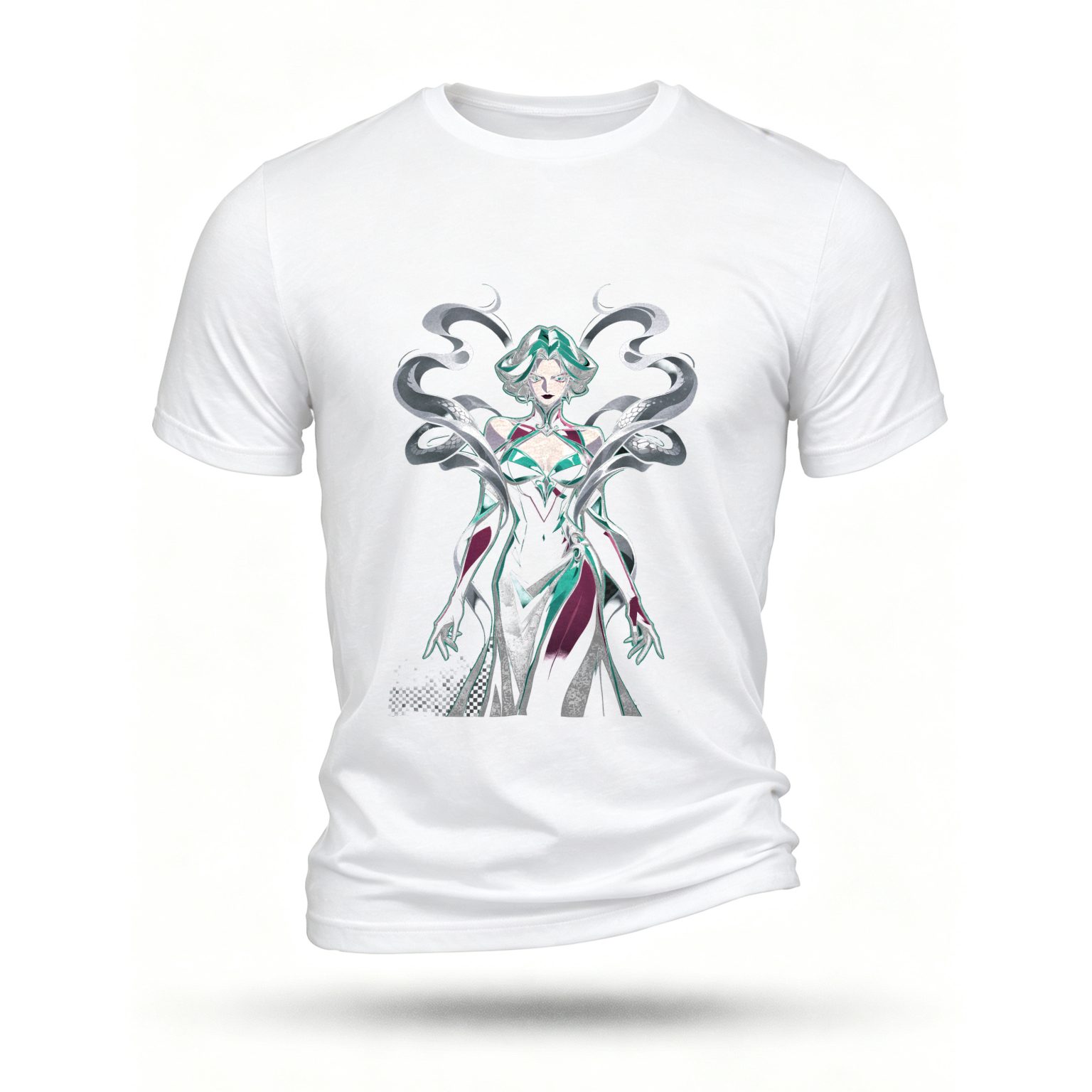 White T-shirt, front print