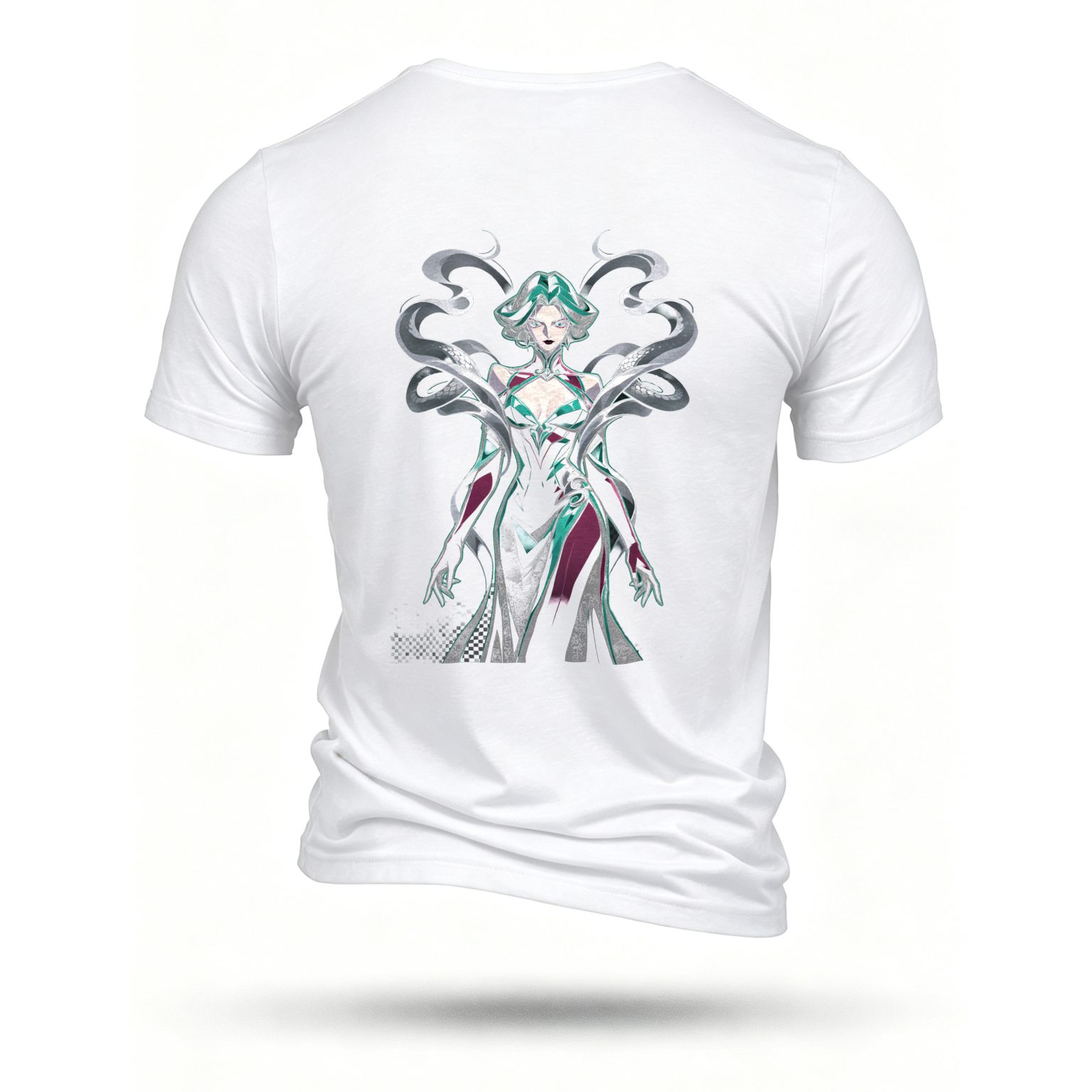 White T-shirt, back print