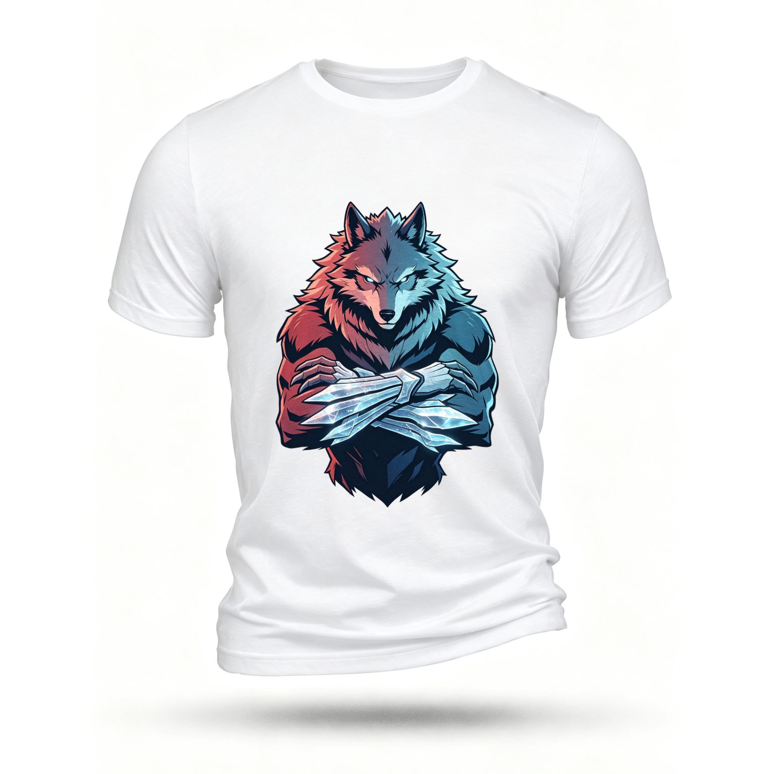 White T-shirt, front print