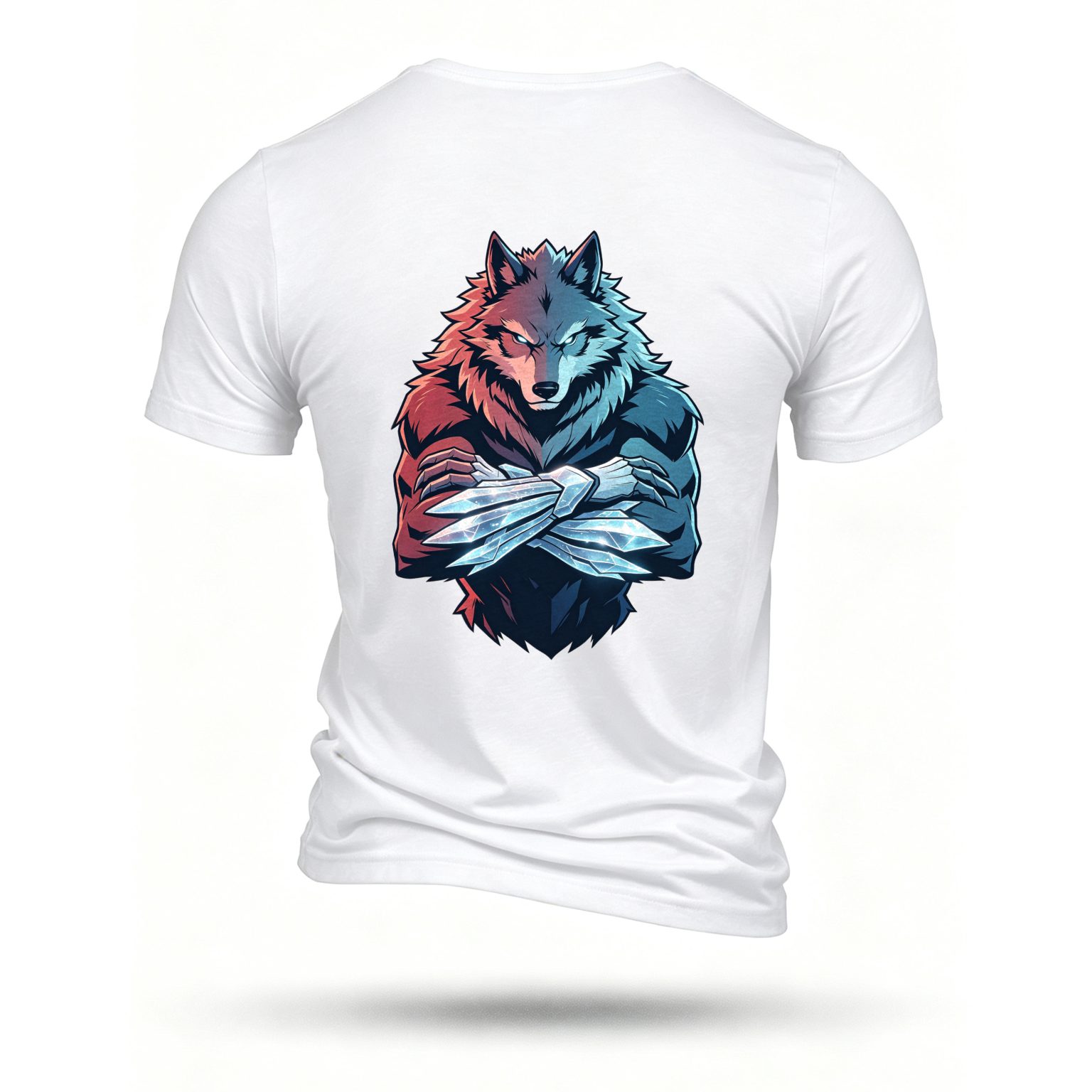White T-shirt, back print