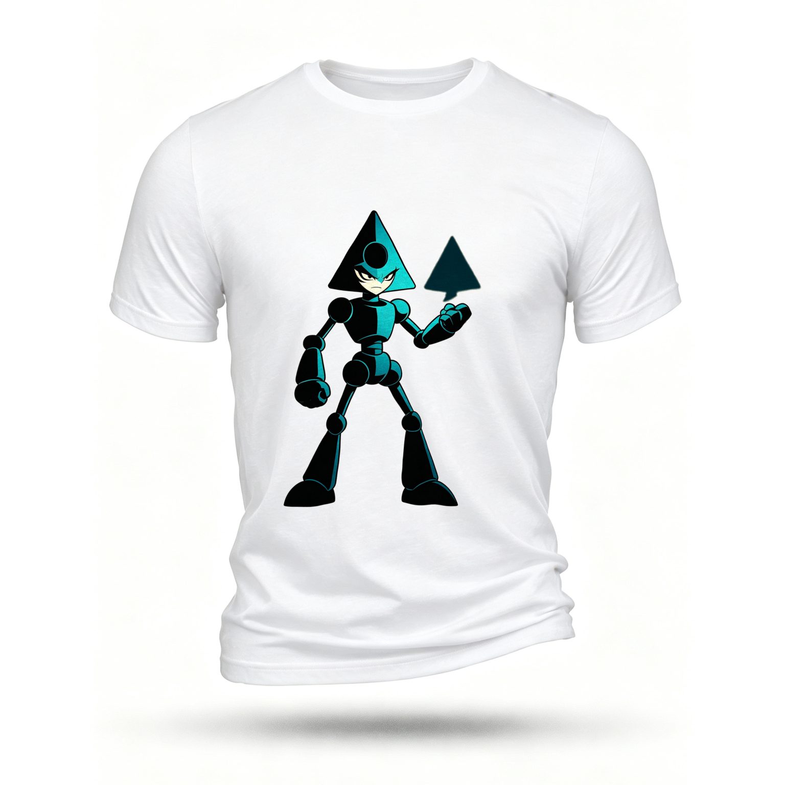 White T-shirt, front print