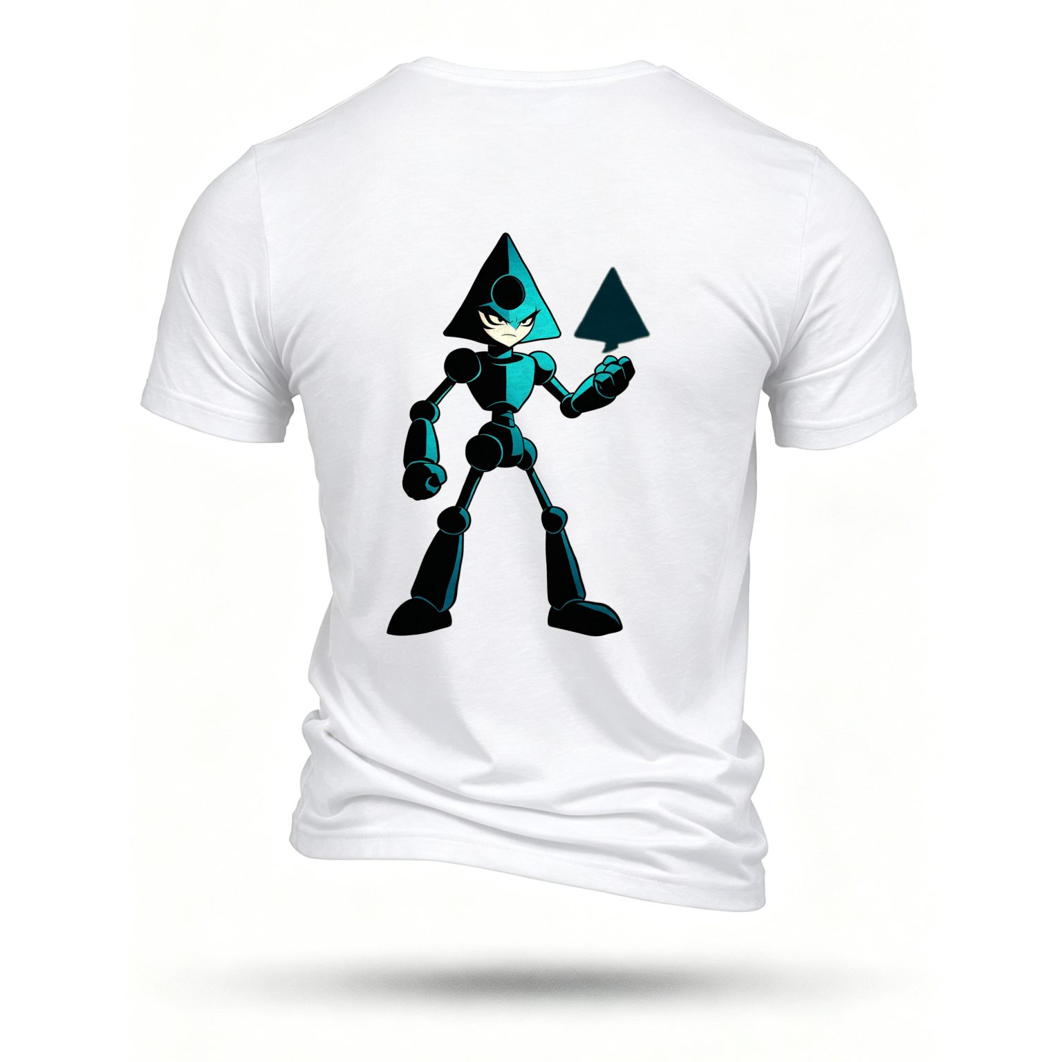 White T-shirt, back print