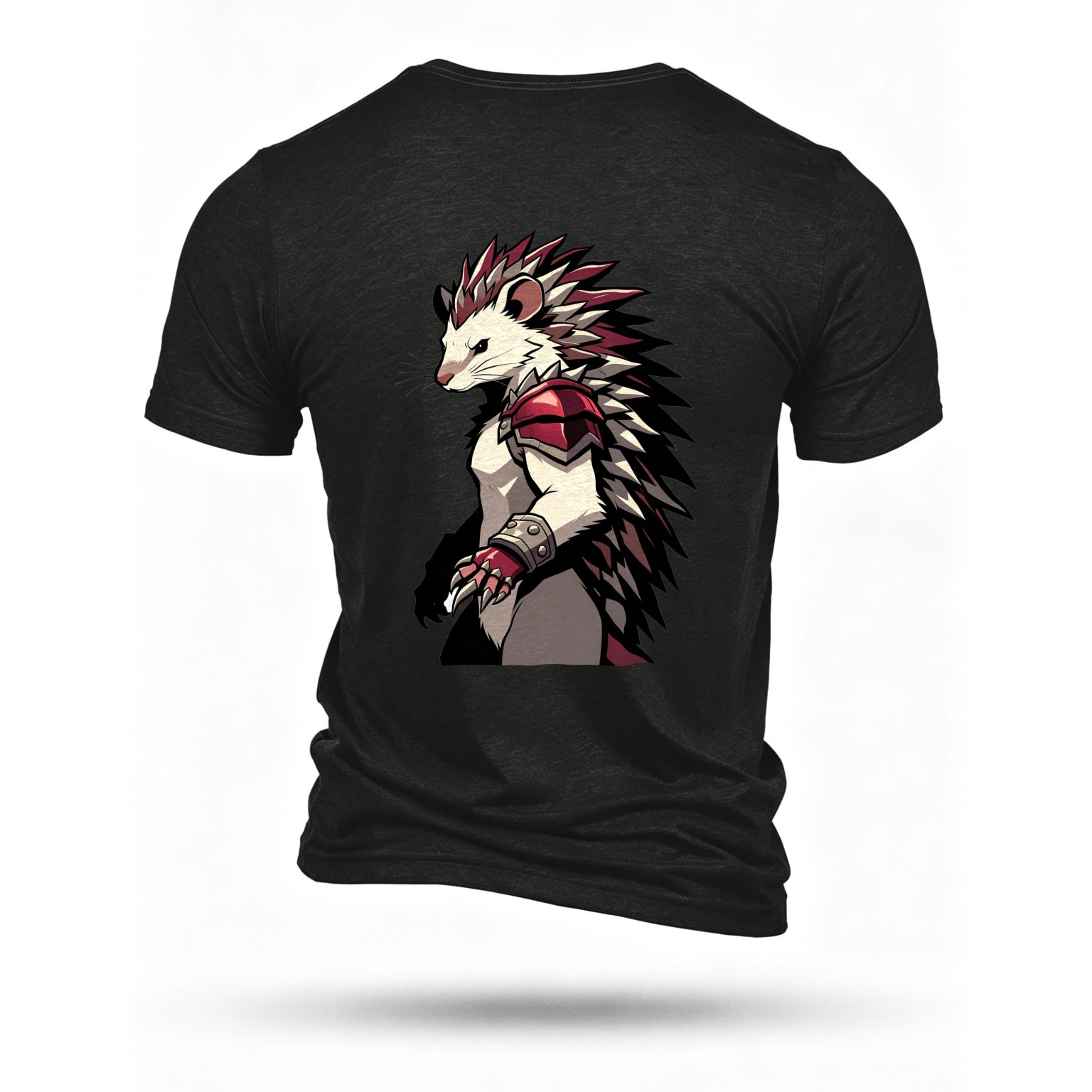Black T-shirt, back print