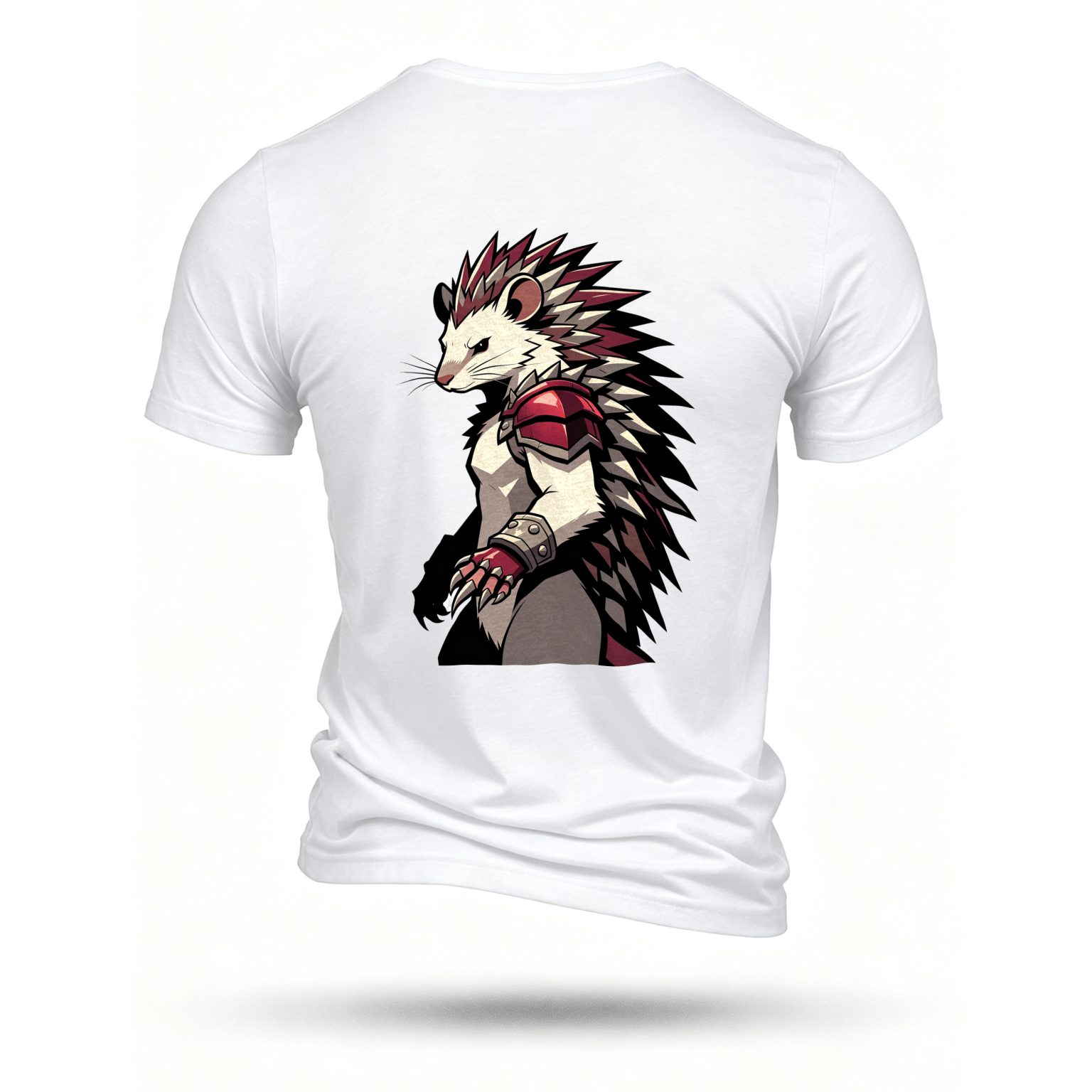White T-shirt, back print