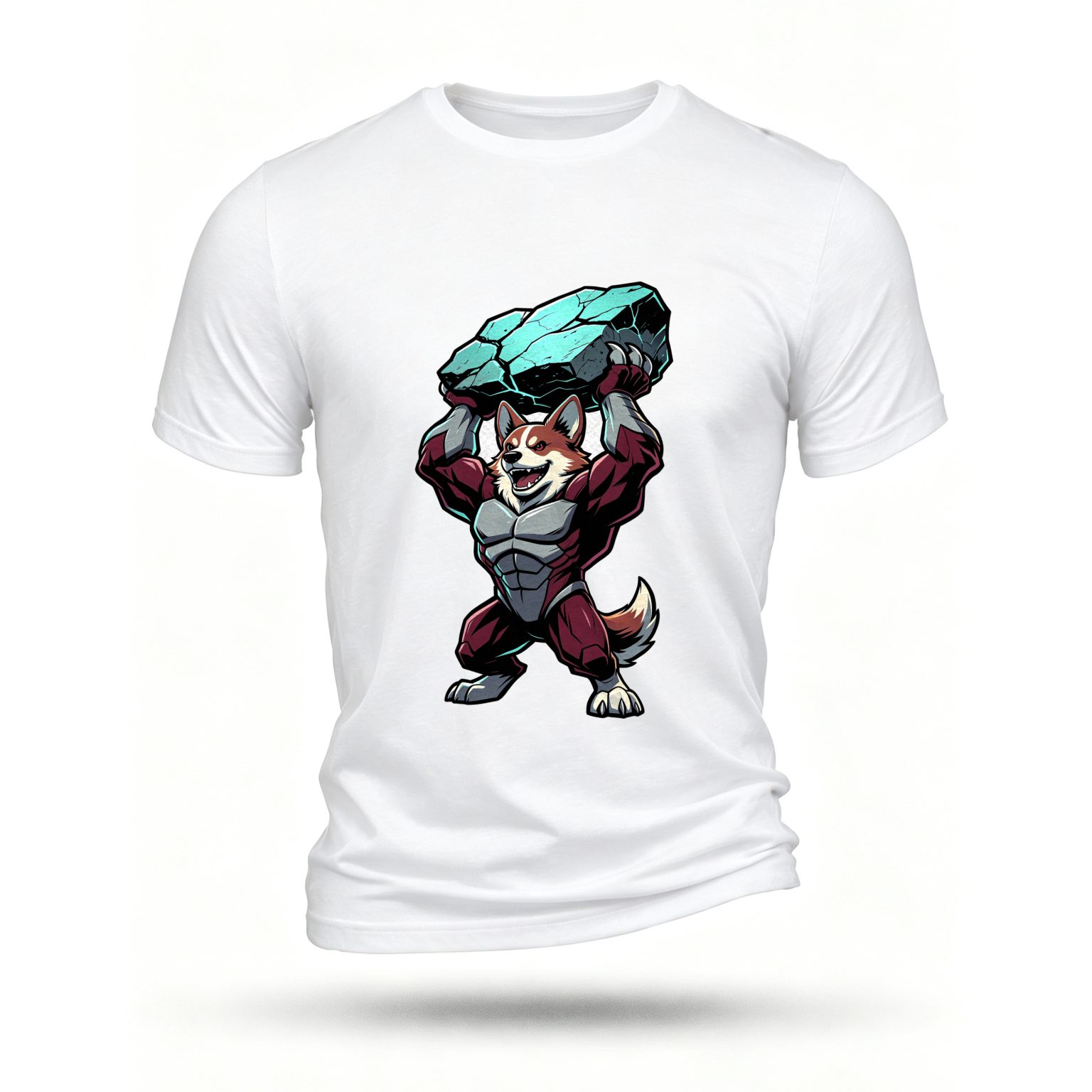 White T-shirt, front print