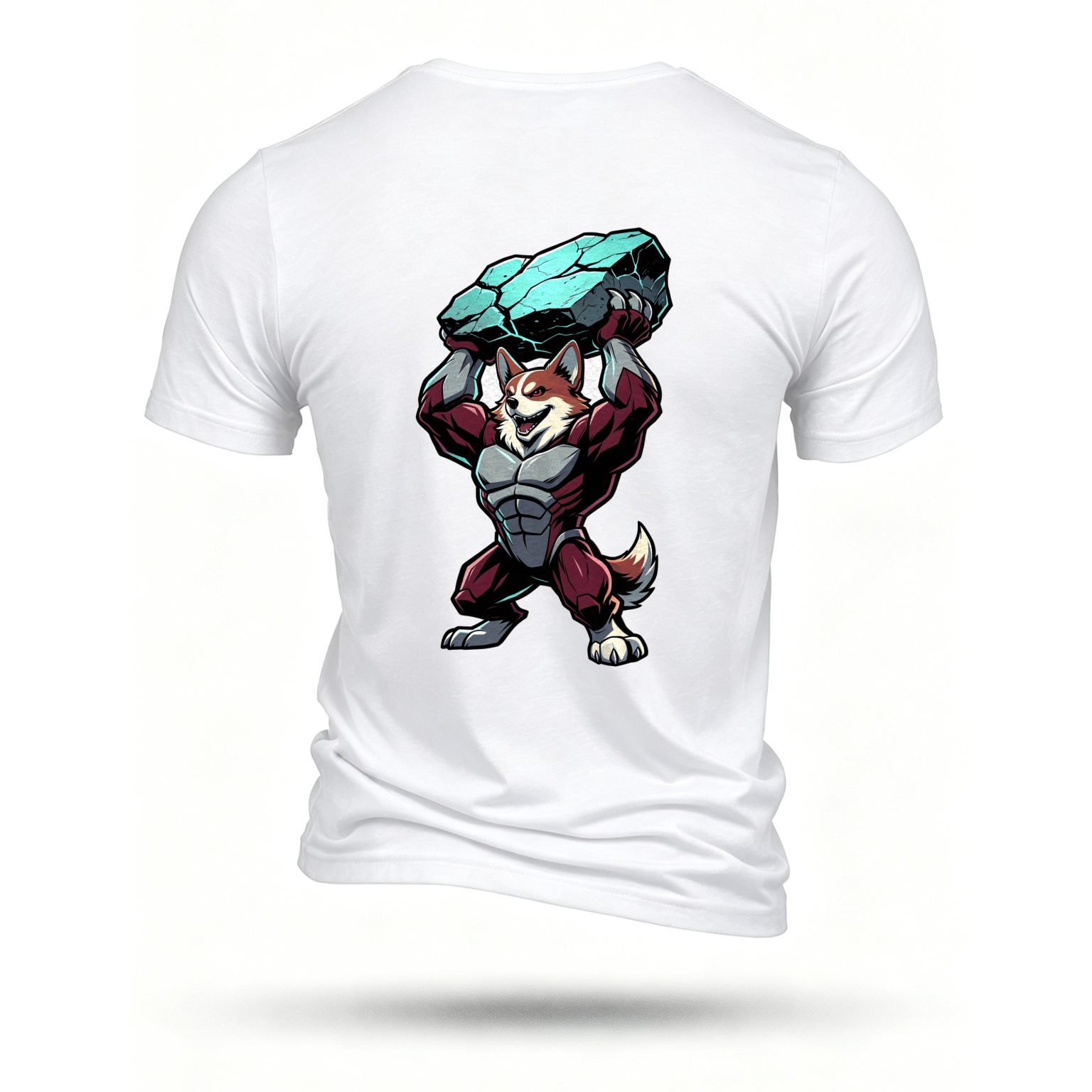 White T-shirt, back print
