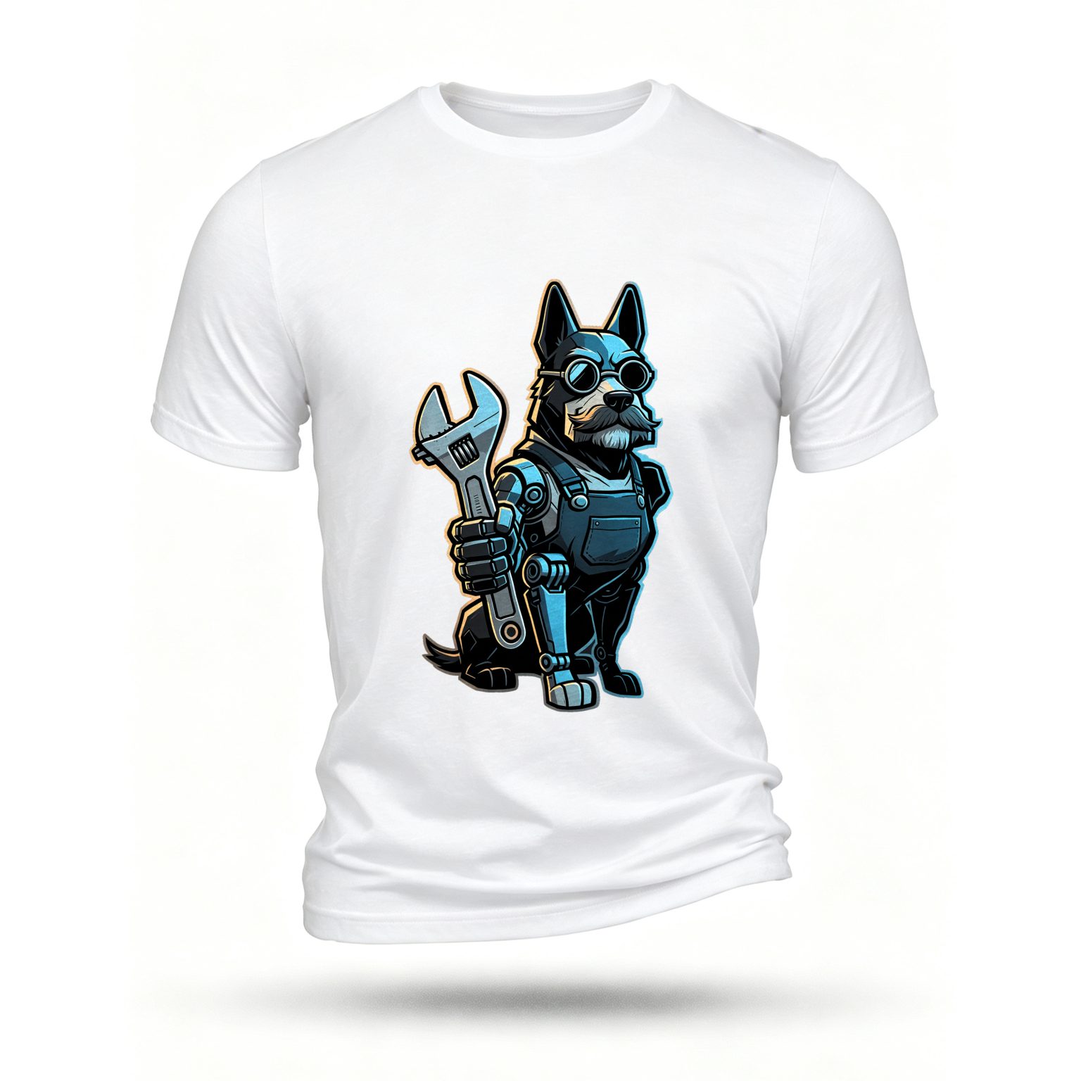 White T-shirt, front print