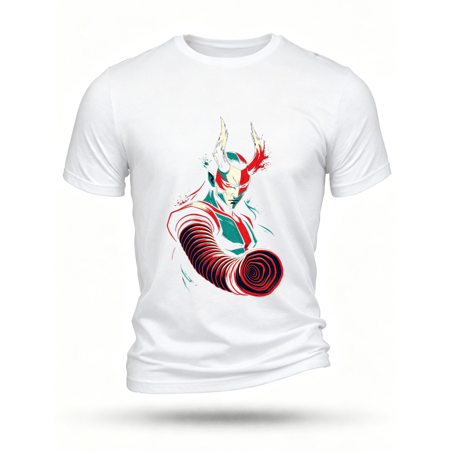 White T-shirt, front print