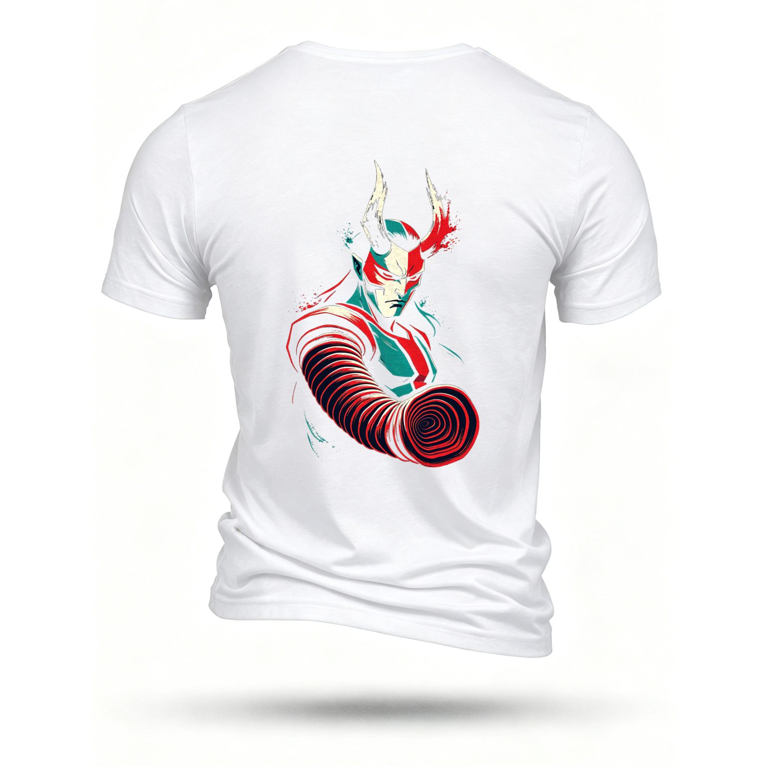 White T-shirt, back print