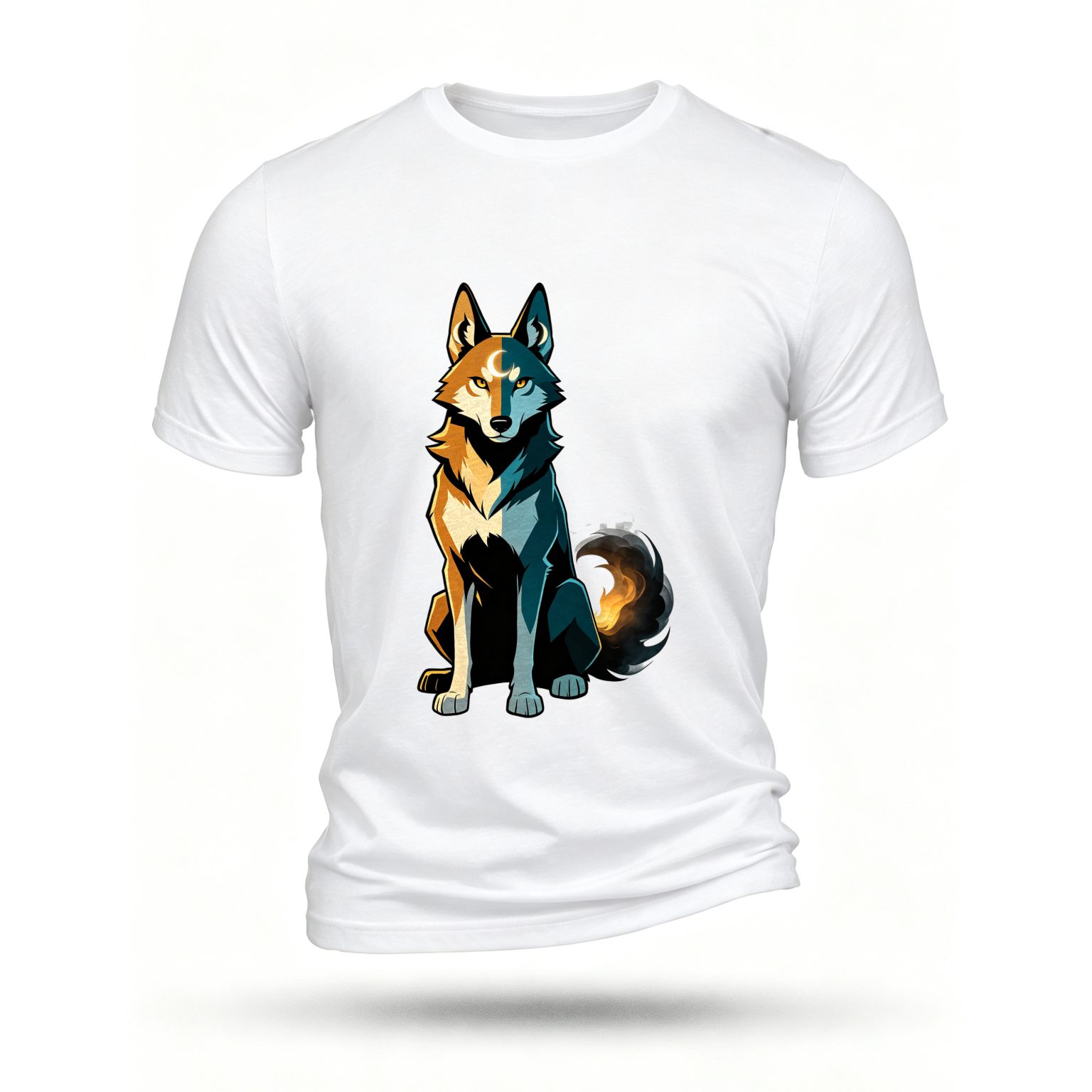 White T-shirt, front print