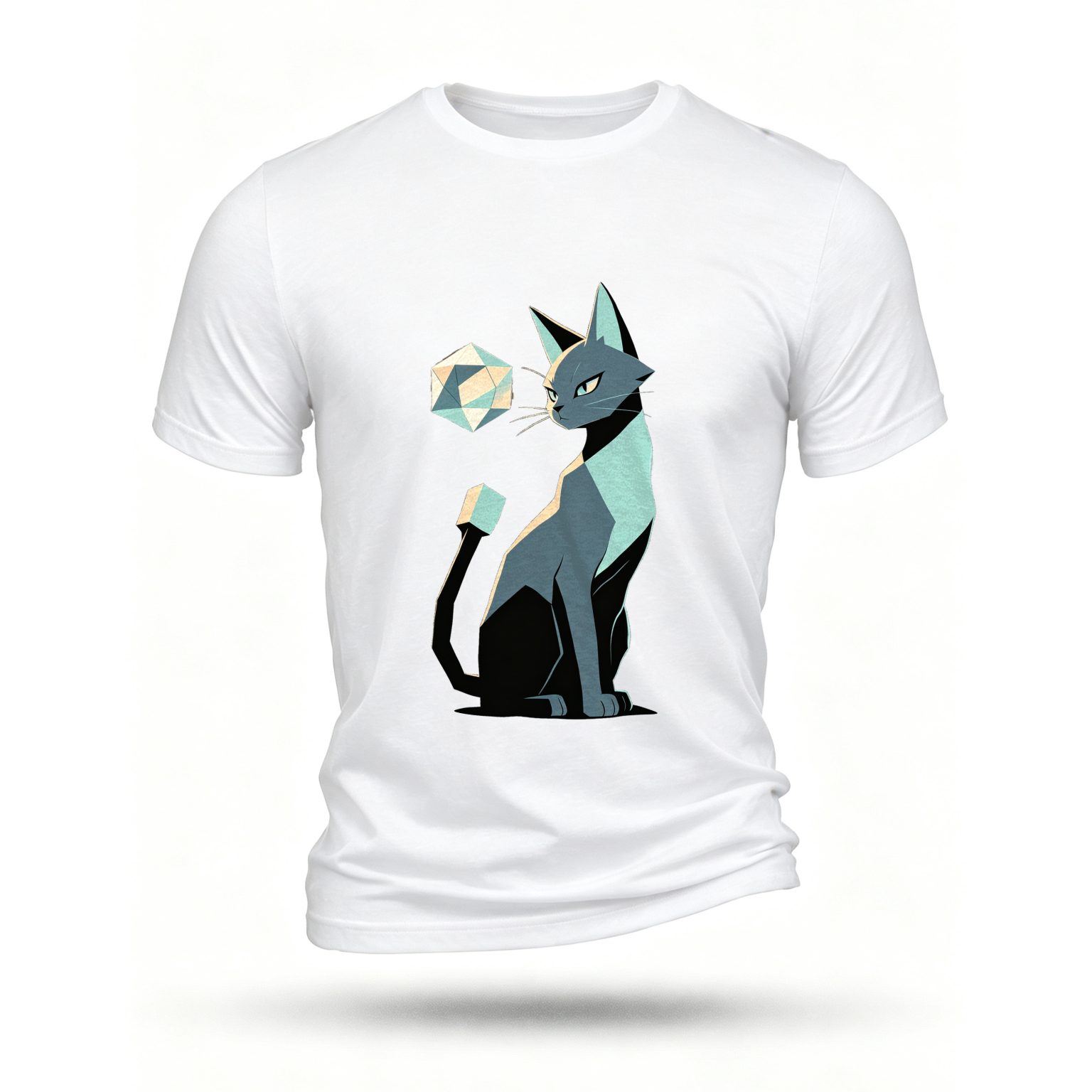 White T-shirt, front print