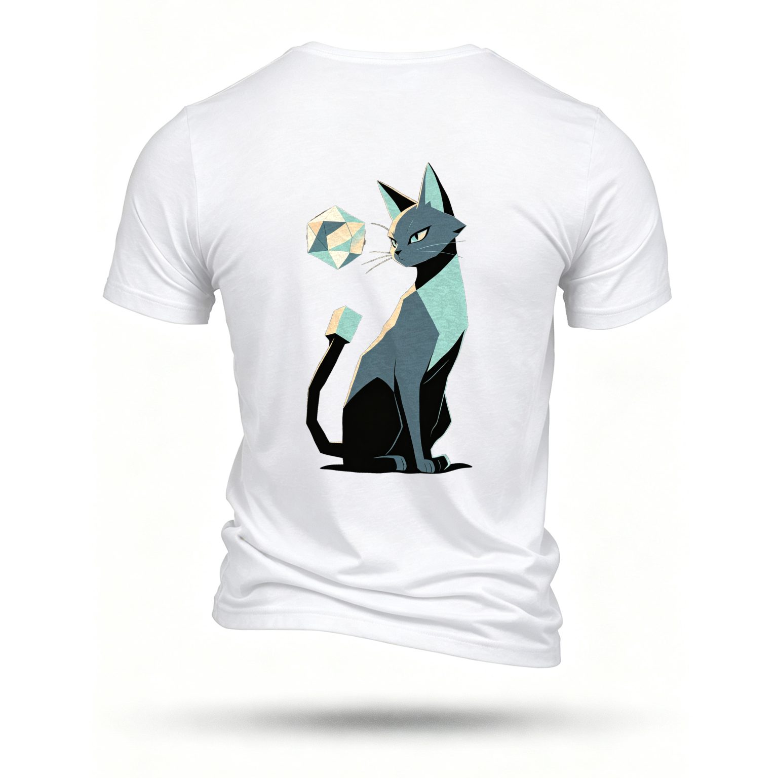 White T-shirt, back print