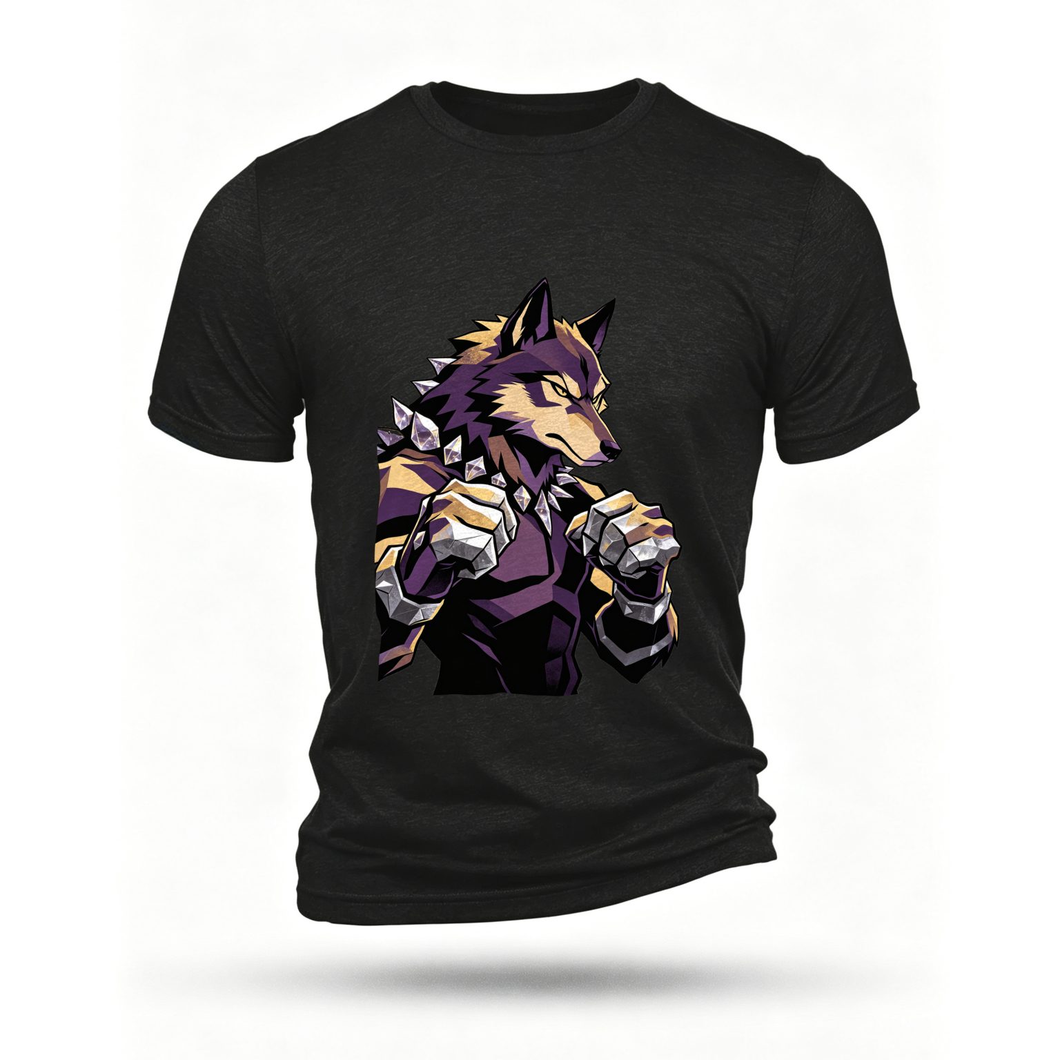 Black T-shirt, front print