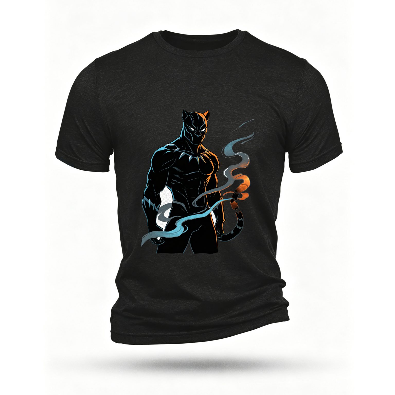 Black T-shirt, front print