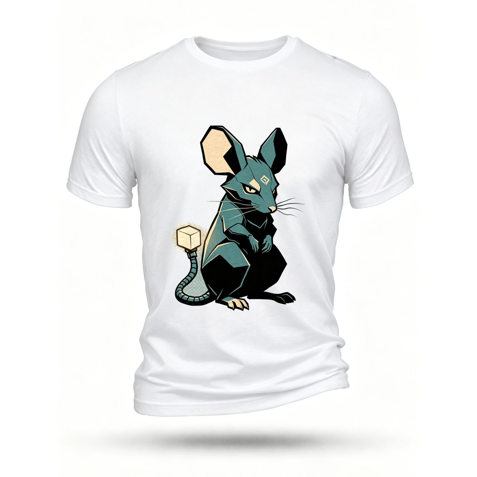 White T-shirt, front print