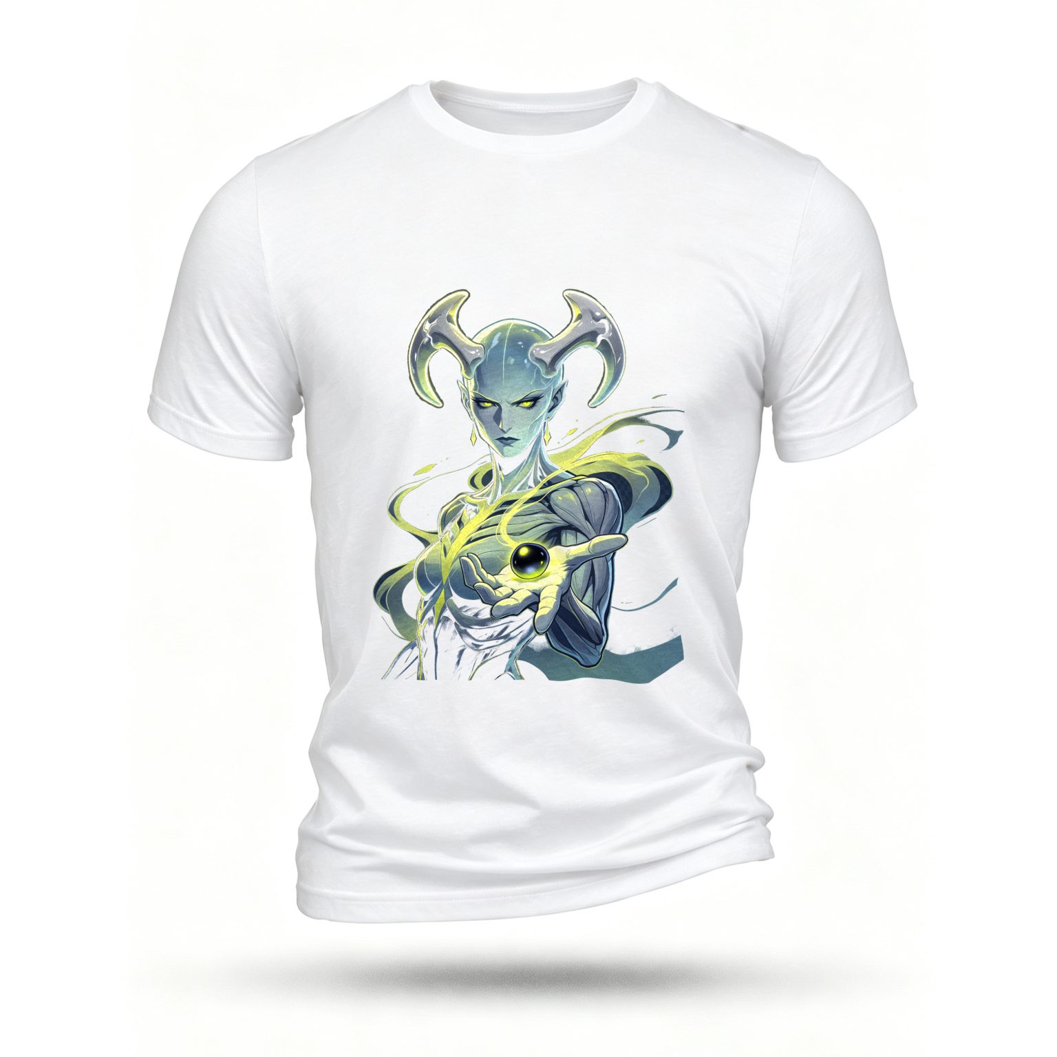 White T-shirt, front print