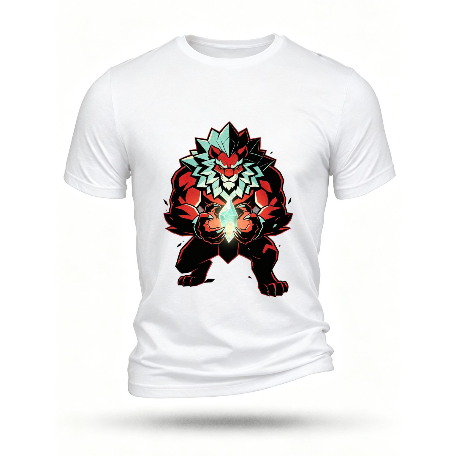 White T-shirt, front print