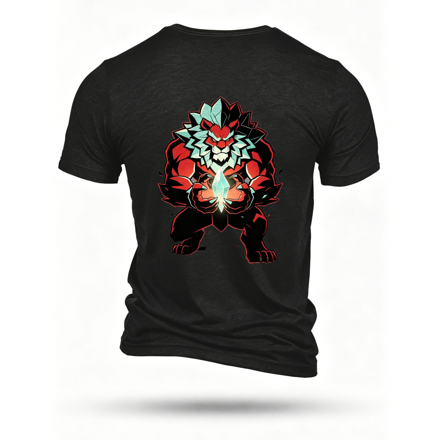 Black T-shirt, back print