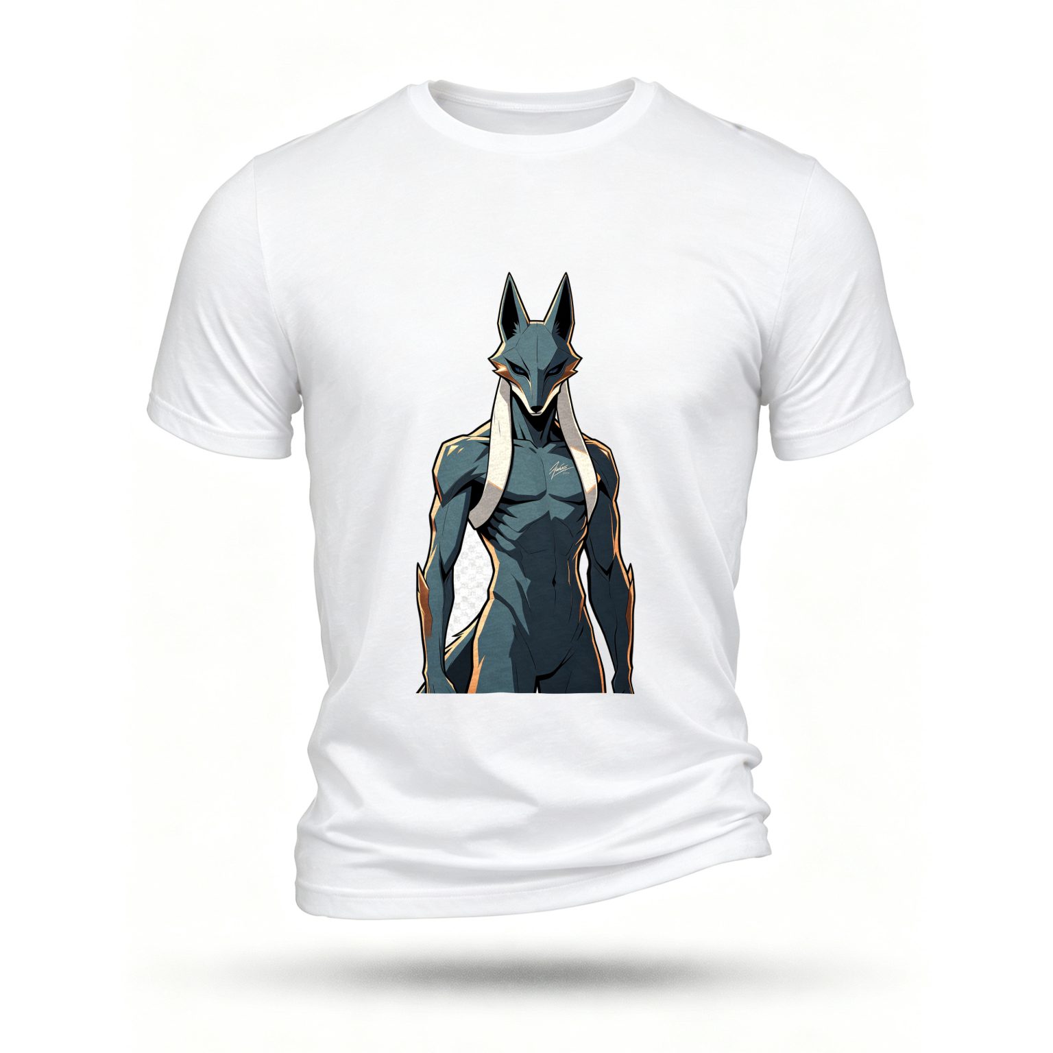 White T-shirt, front print