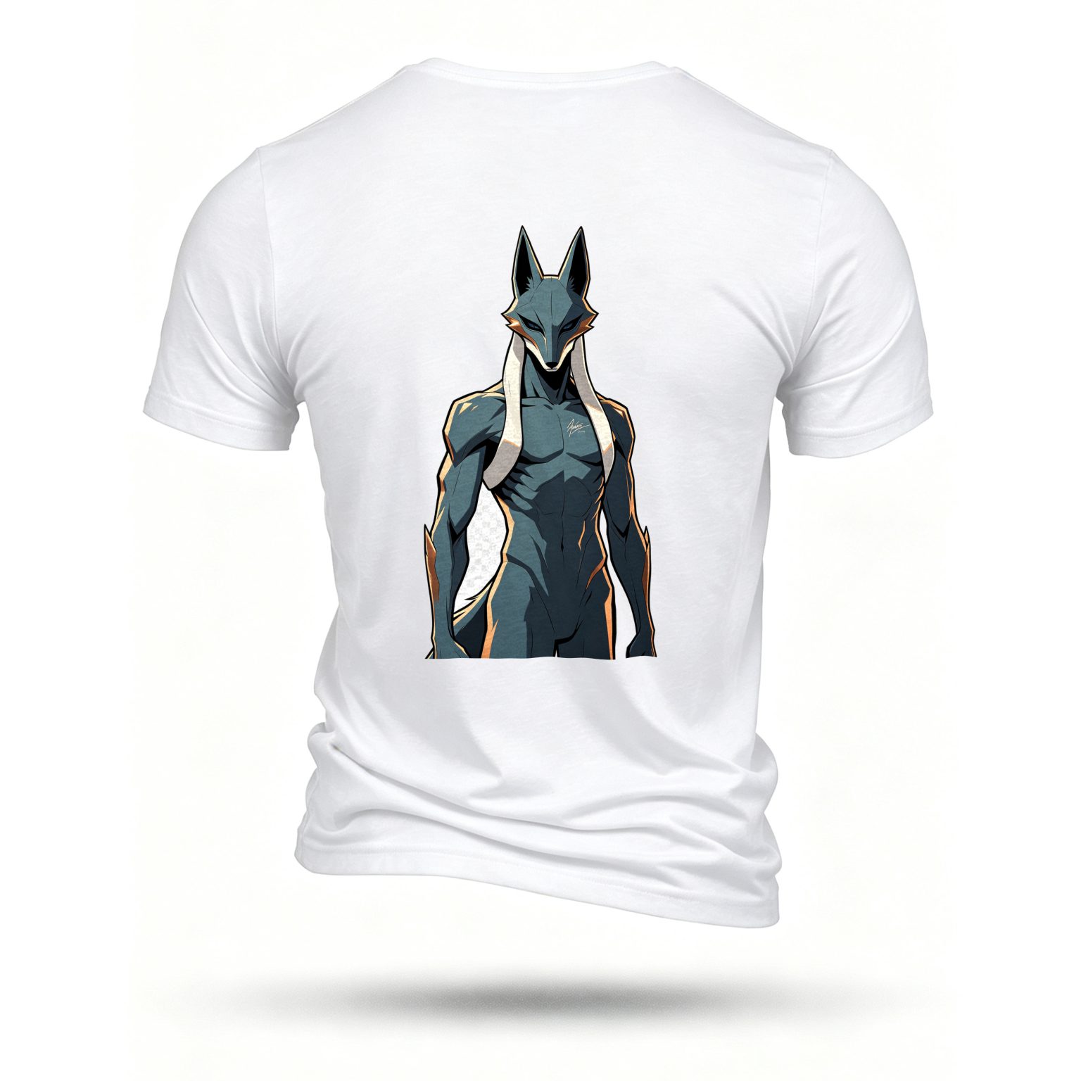 White T-shirt, back print