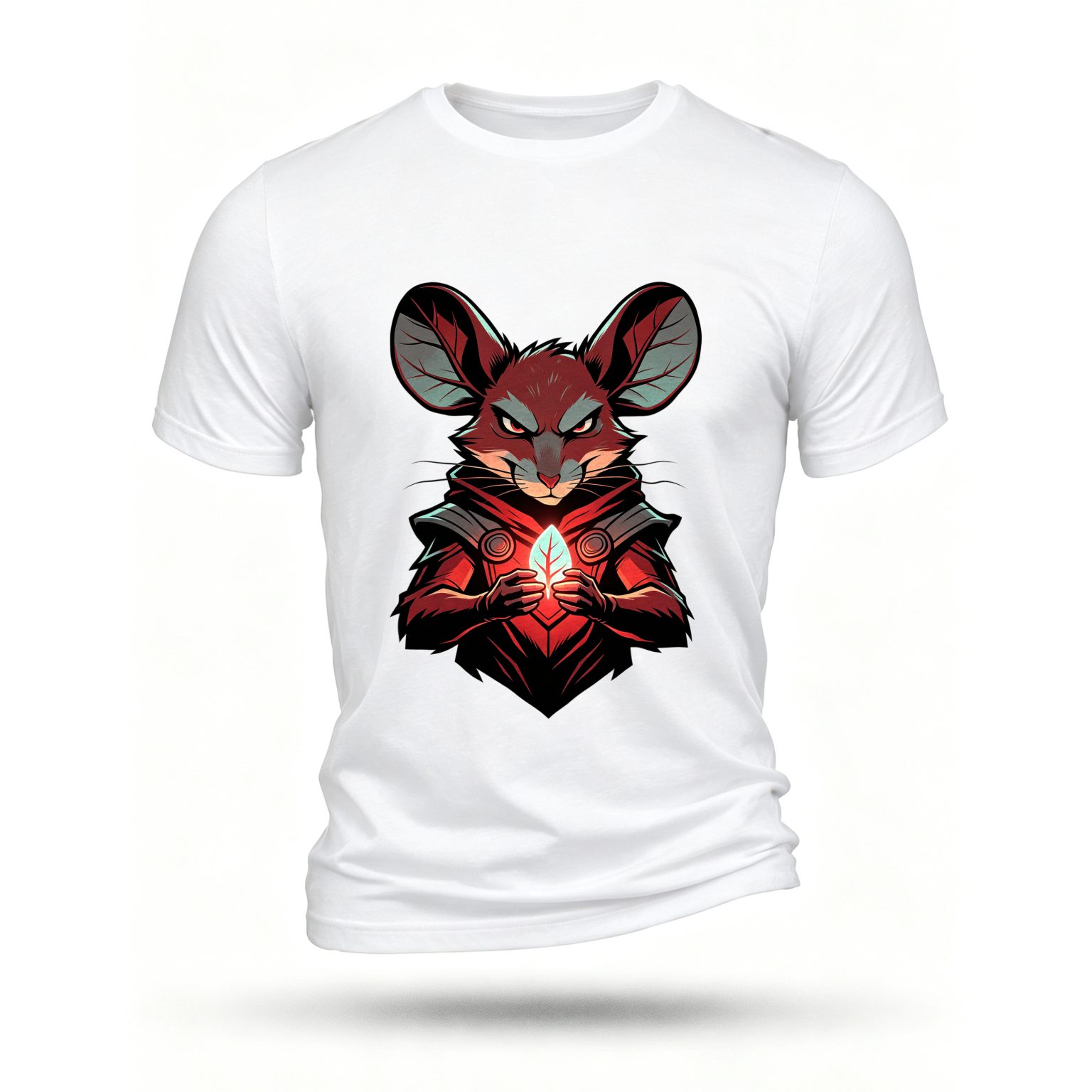 White T-shirt, front print
