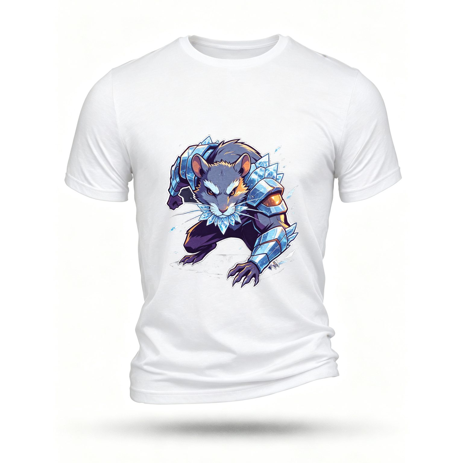 White T-shirt, front print