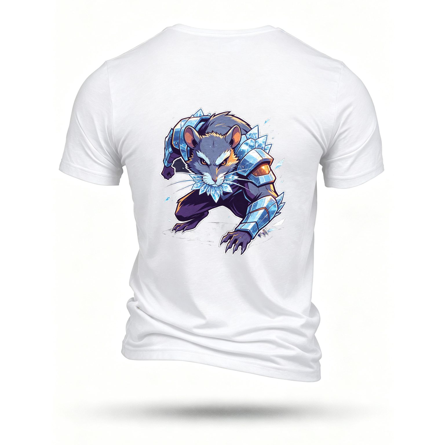 White T-shirt, back print