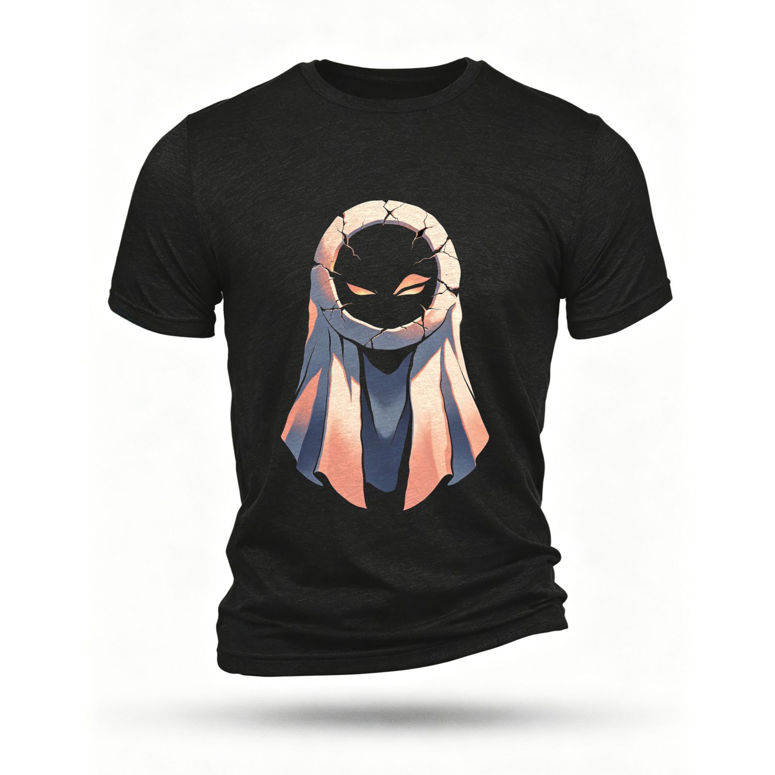 Black T-shirt, front print
